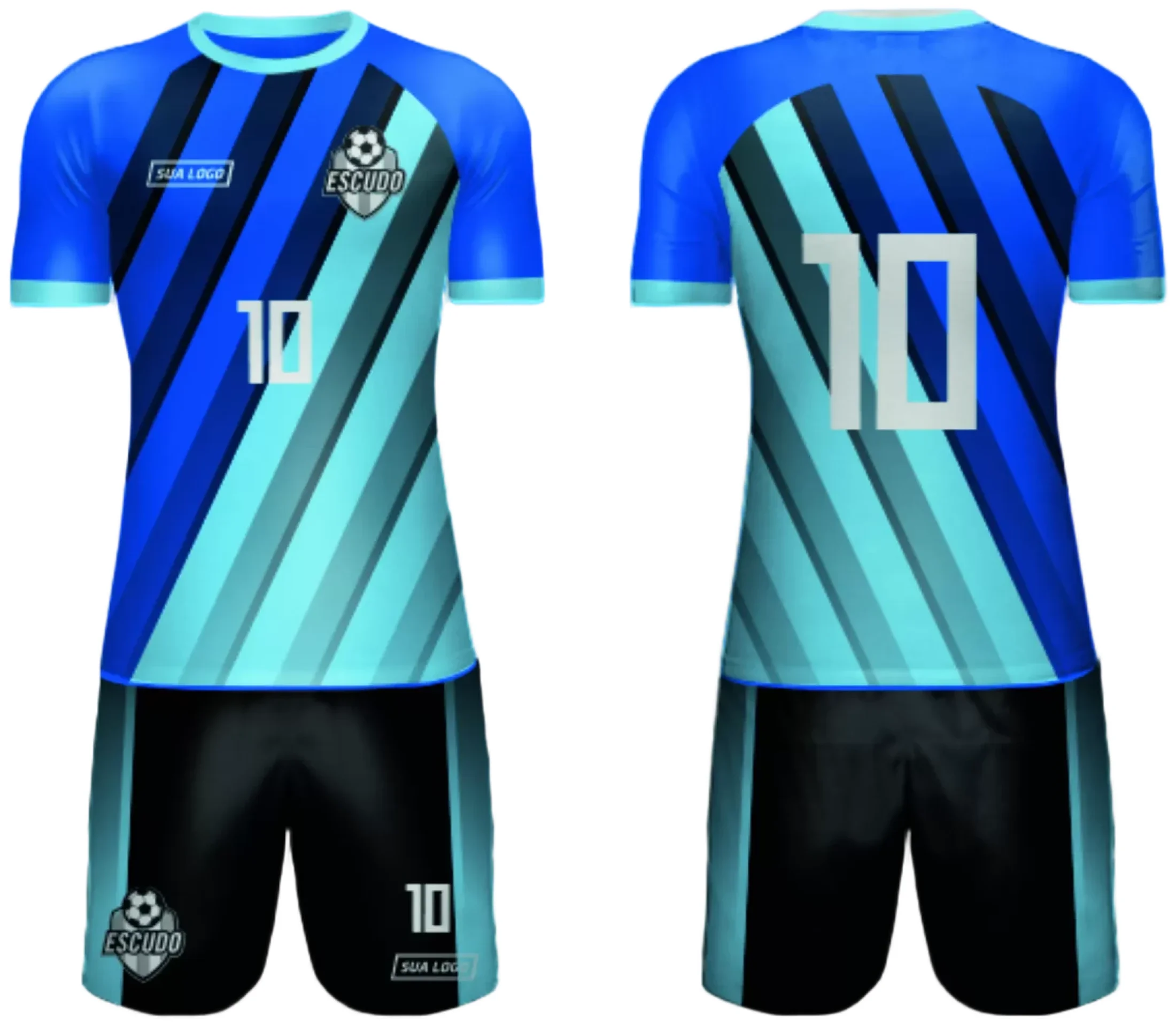 Camiseta unissex branca com logo no peito e estampa grande nas costas de time amador 2024 modelo 168, ideal para quem busca estilo e identidade no futebol.