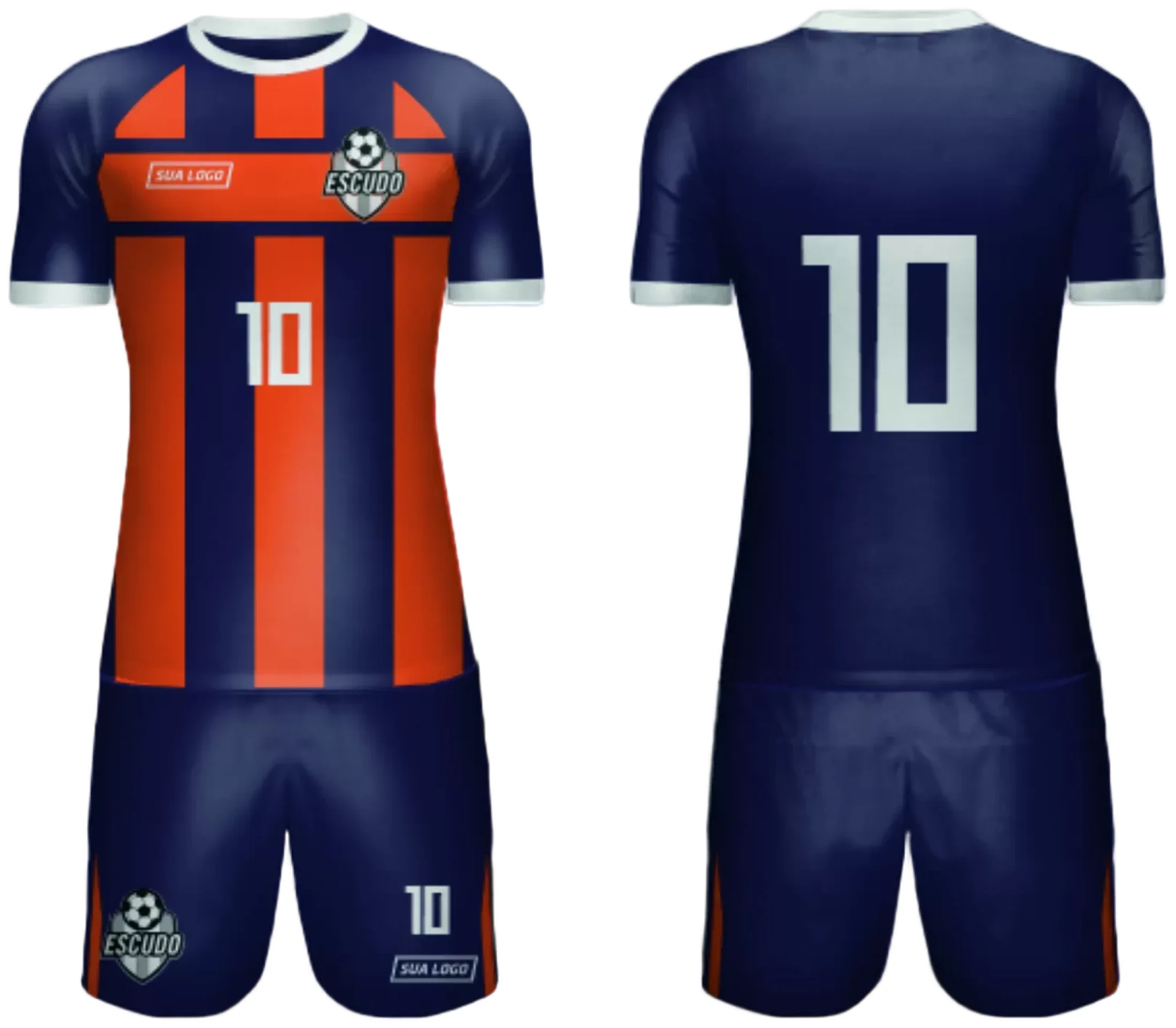 Camiseta unissex preta com logo no peito e estampa grande nas costas, tema Time Amador 2024 Modelo 174, ideal para torcidas e jogadores amadores