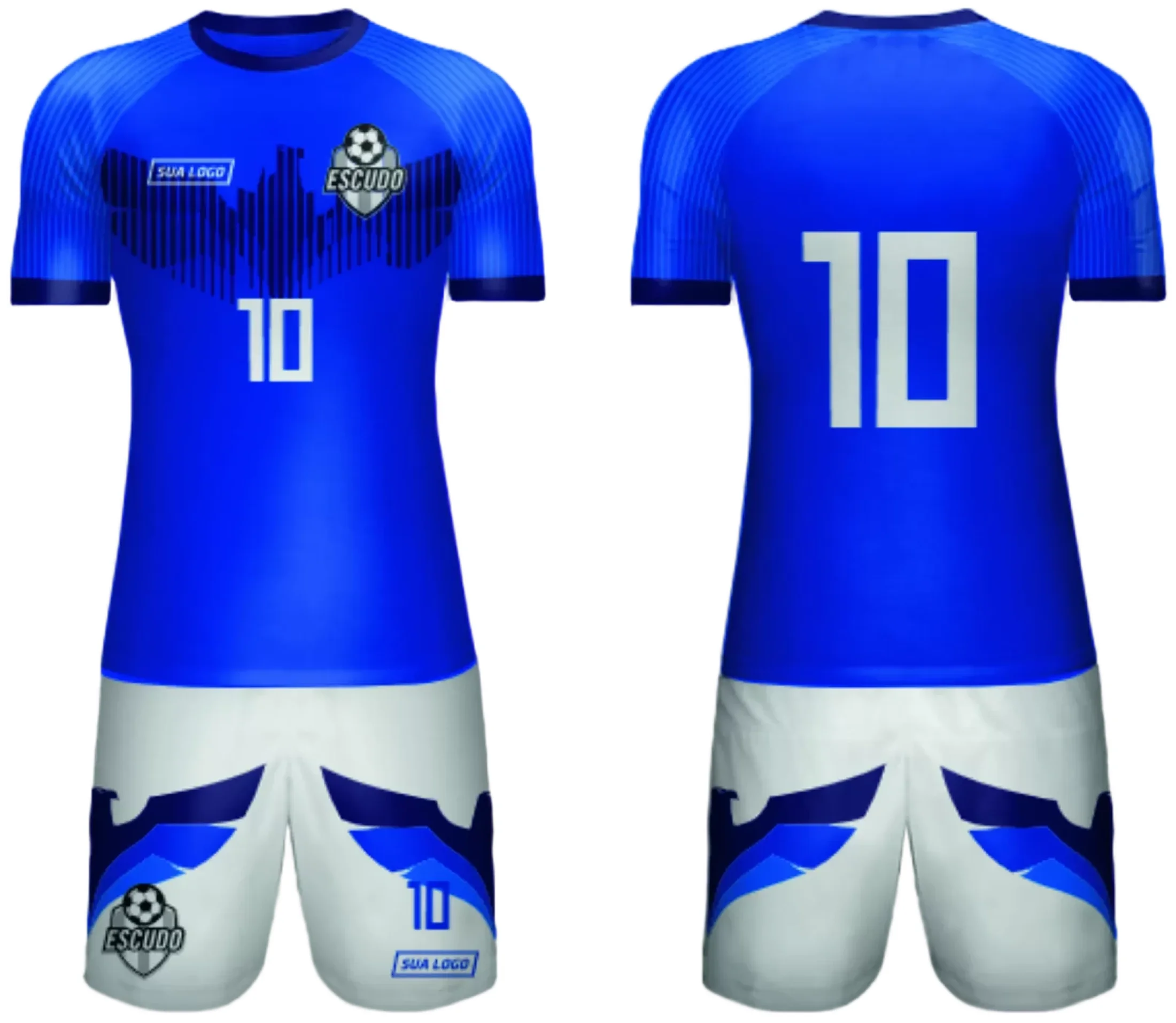Camiseta unissex com cor base branca, logo no peito e estampa grande nas costas com tema Camisa de Time Amador 2024 Modelo 185, destacando modernidade e estilo esportivo para jogadores amadores.