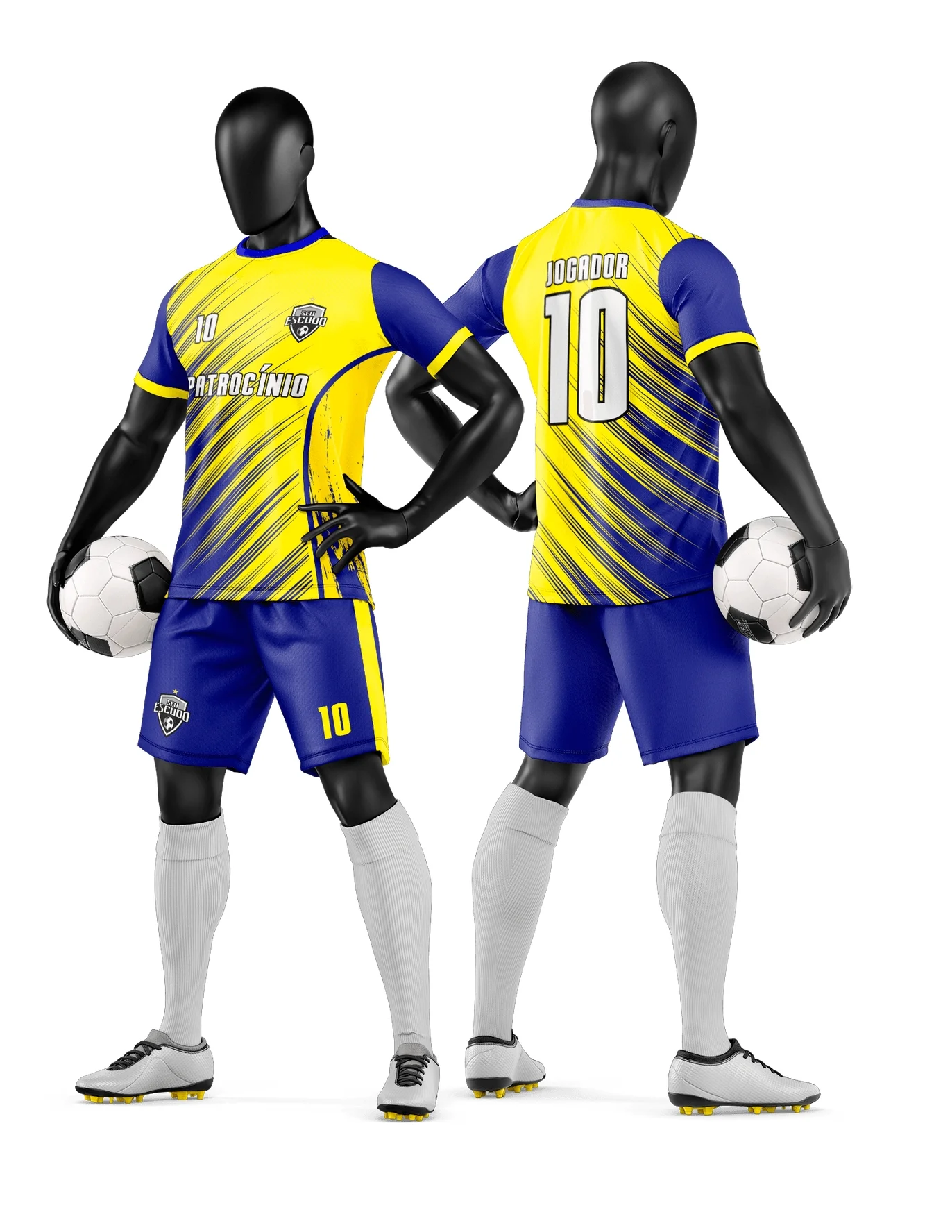 Camisa unissex preta com logo no peito e estampa grande nas costas, destacando o tema de time de futebol amador, ideal para jogos e eventos esportivos.