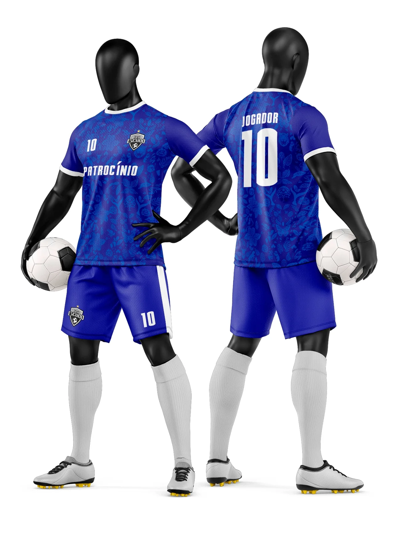 Camiseta unissex branca com logo no peito e estampa grande nas costas, design inspirado em time de futebol amador, ideal para quem ama o esporte local e quer estilo e conforto.