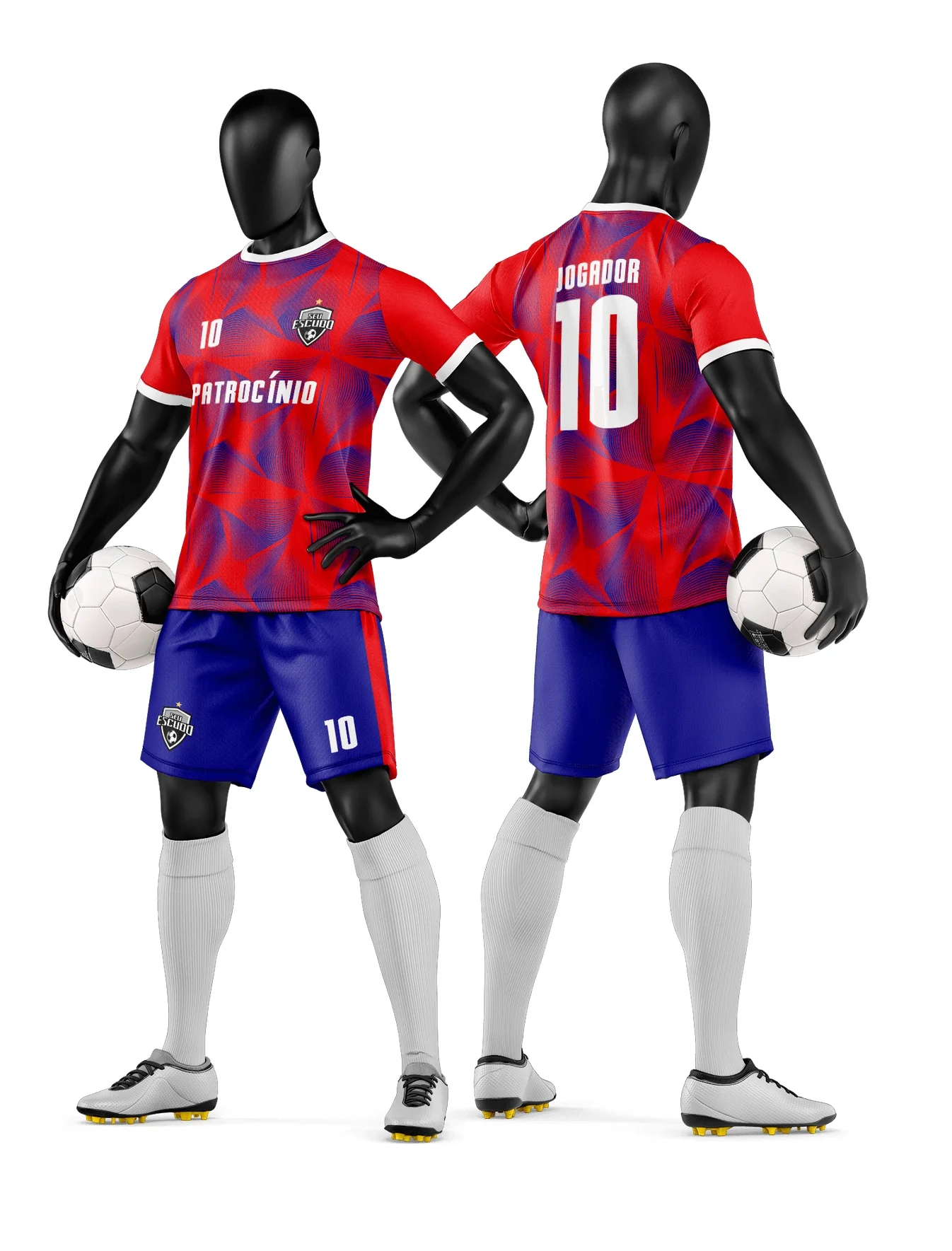 Camiseta preta unissex com logo no peito e estampa grande nas costas com tema de time de futebol amador, perfeita para jogos e treinos com estilo e conforto.