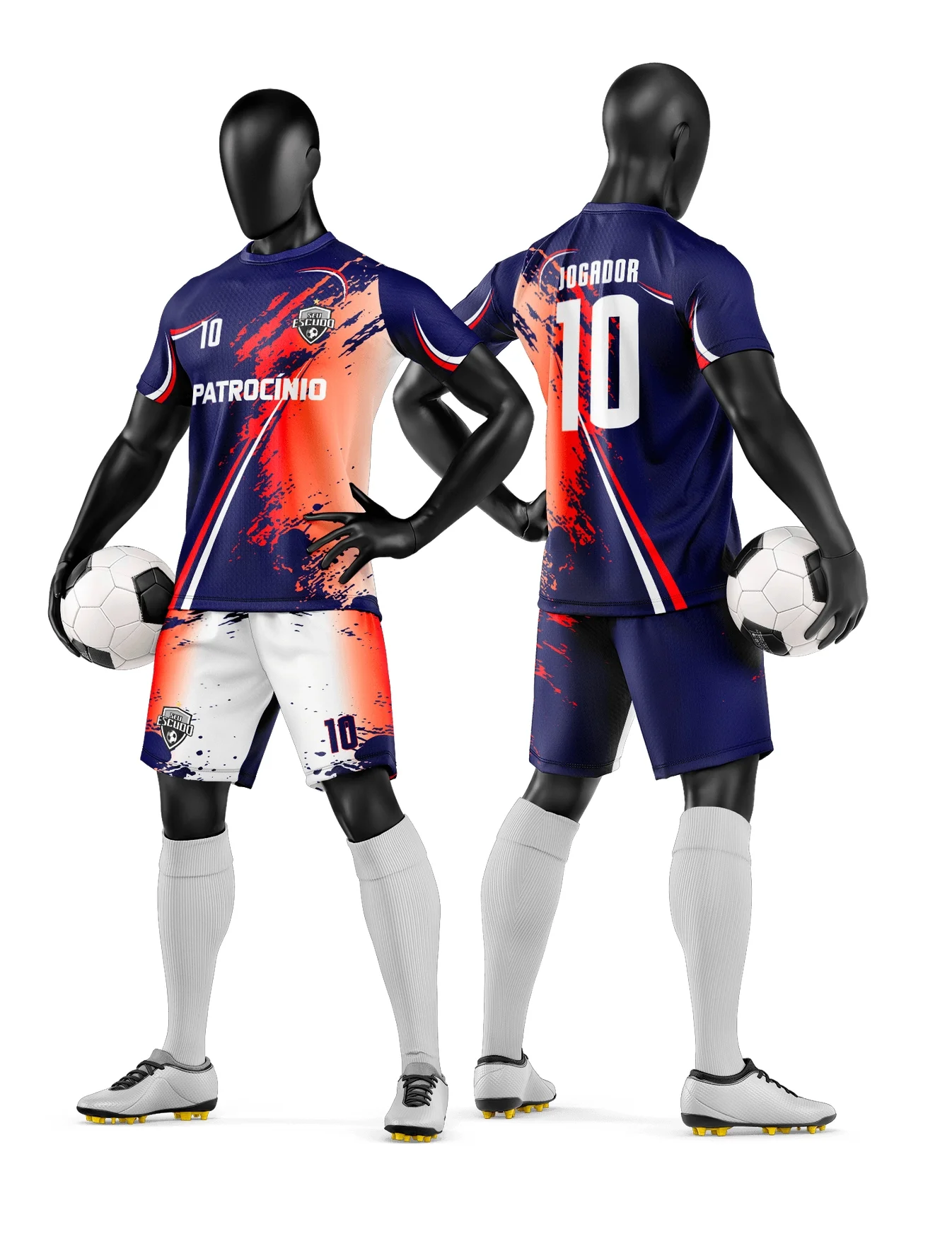 Camiseta unissex preta com logo no peito e estampa grande nas costas inspirada em time de futebol amador, ideal para torcedores e jogadores.