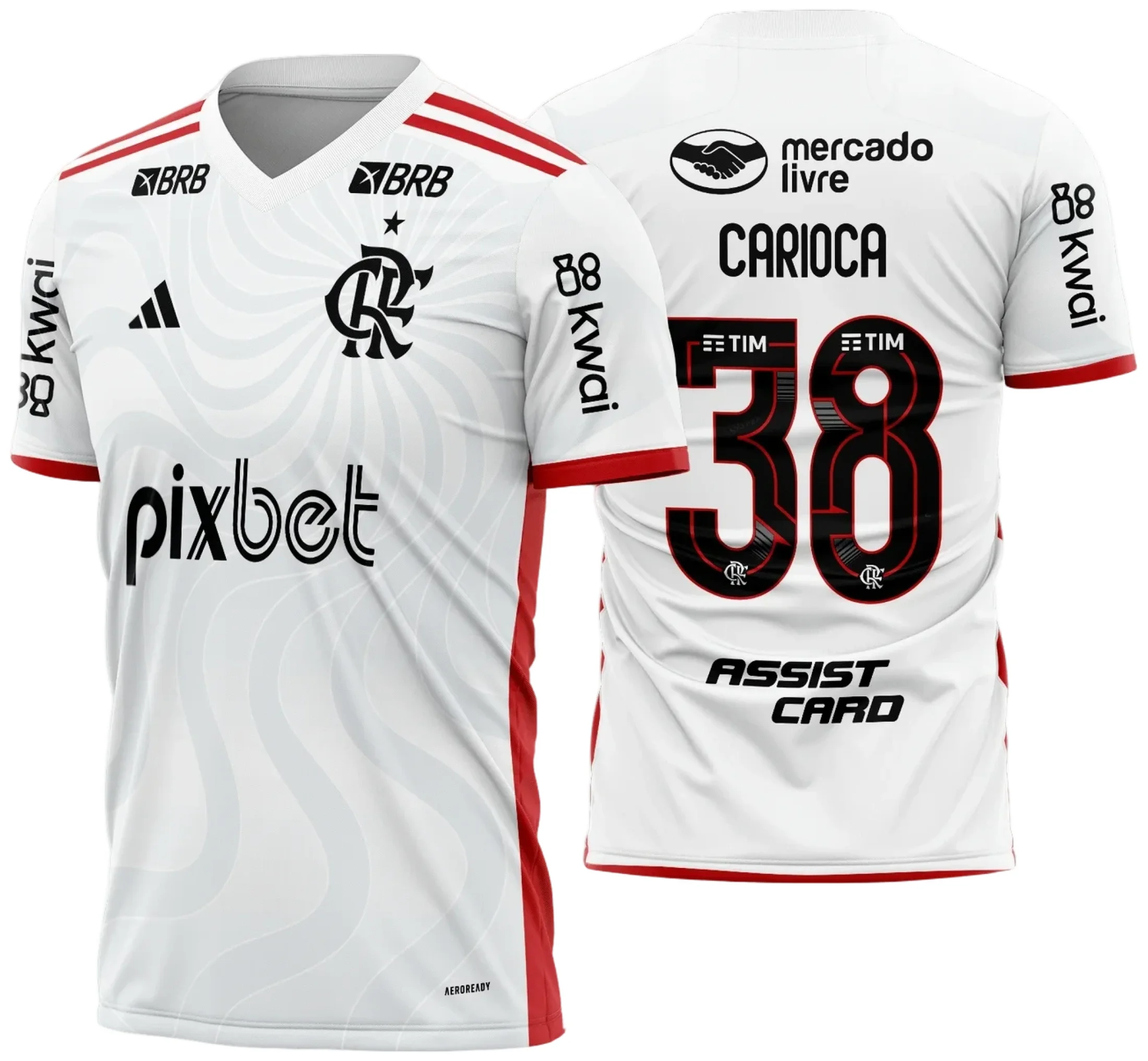 Arte Vetor Camisa Flamengo Reserva 2024 - 2025