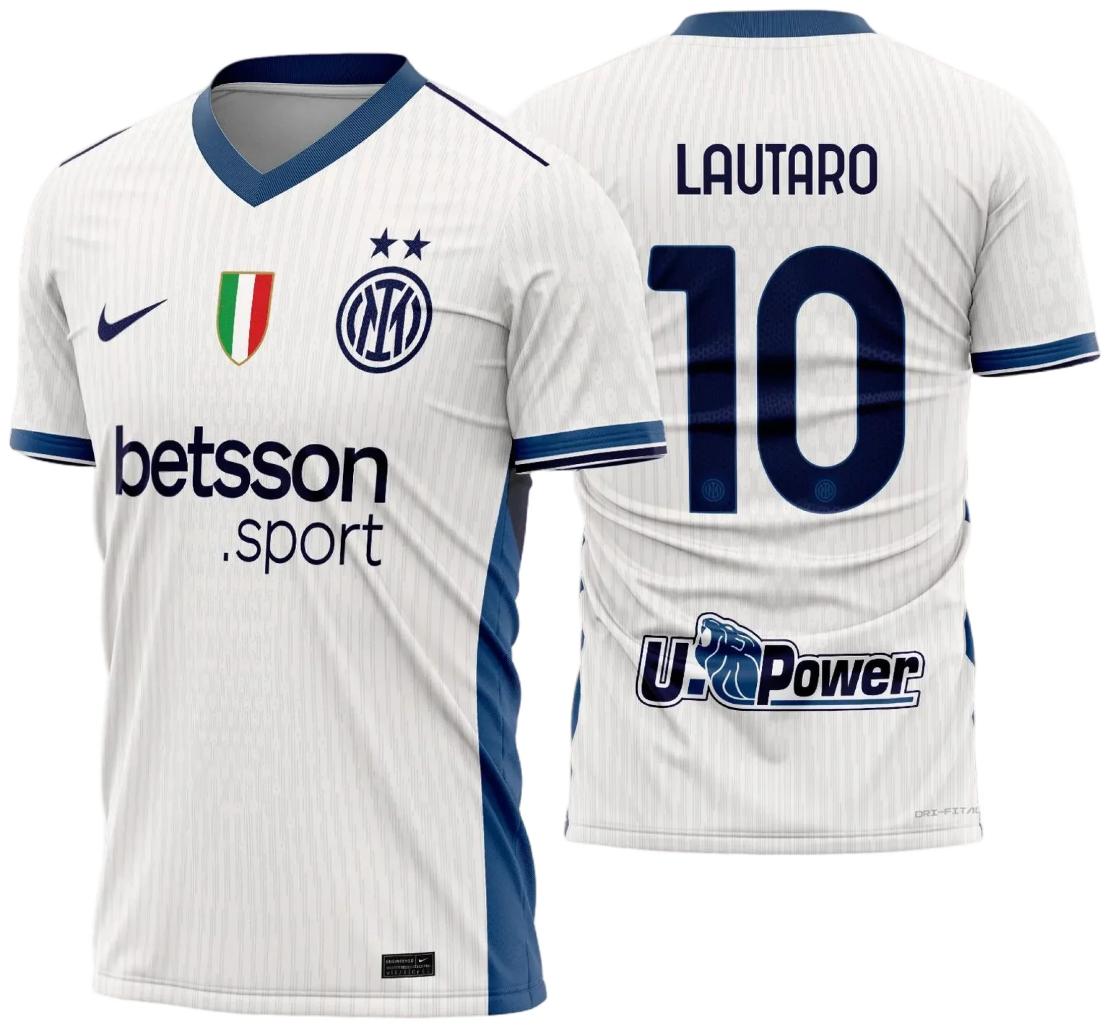 Camiseta unissex preta com logo no peito e estampa grande nas costas inspirada na Camisa Inter de Milão Reserva 2024 2025, perfeita para torcedores e colecionadores.