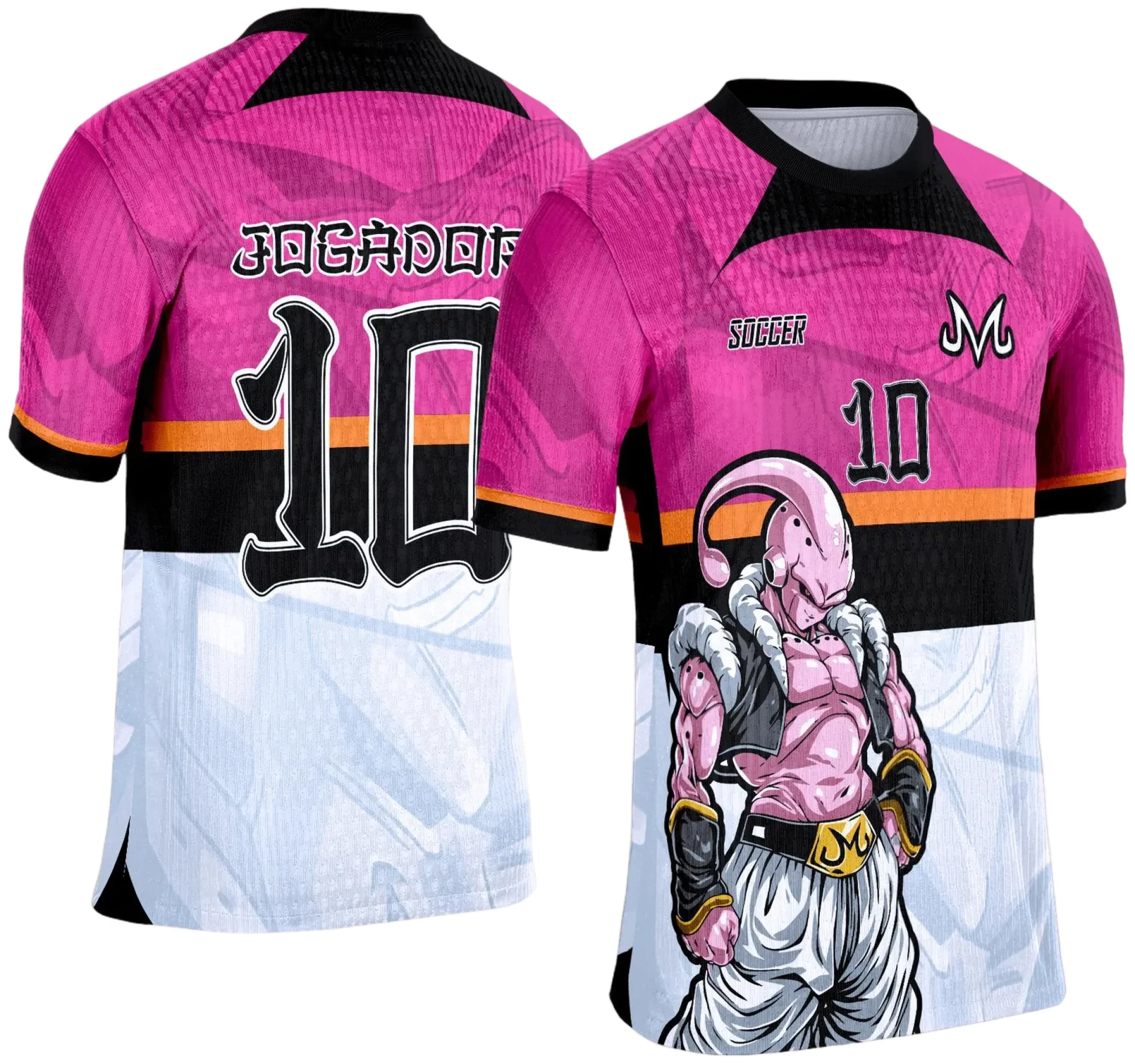 Camiseta unissex preta com logo no peito e estampa grande nas costas inspirada no Interclasse 2025 Anime Madinbu, design moderno que destaca os fãs do evento e estilo anime.