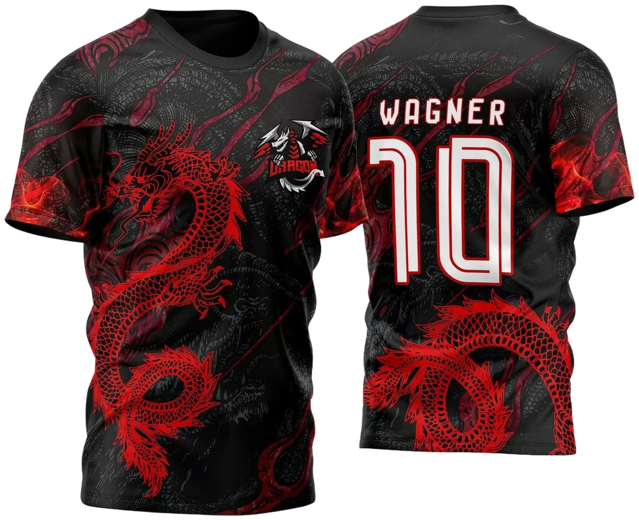 Arte Vetor Camisa InterClasse Dragão Vermelho 2023 Fumaça