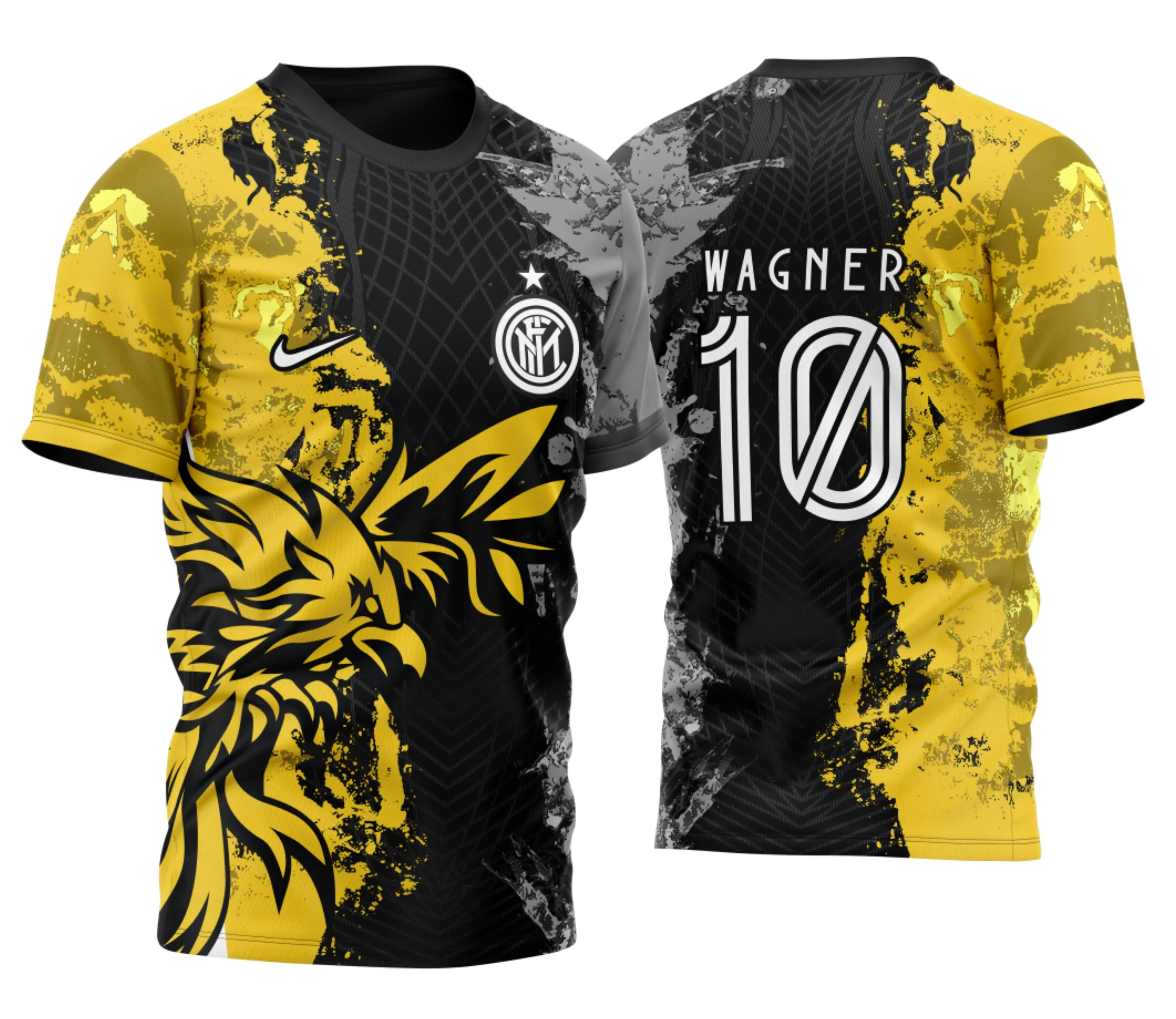 Arte Vetor Camisa InterClasse Fenix Amarela 2023