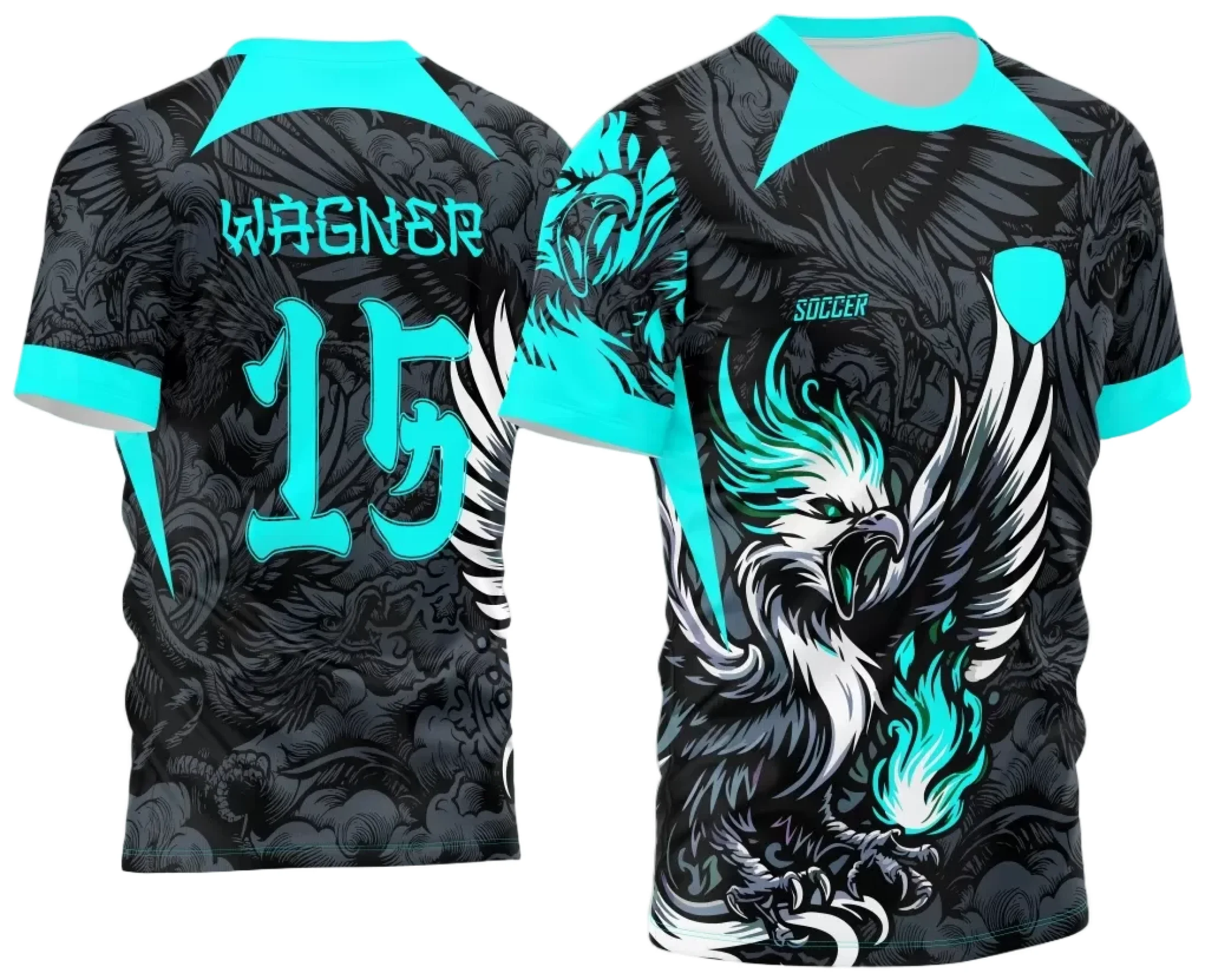 Arte Vetor Camisa Interclasse - Jogos Internos - 2024 - Fênix Azul