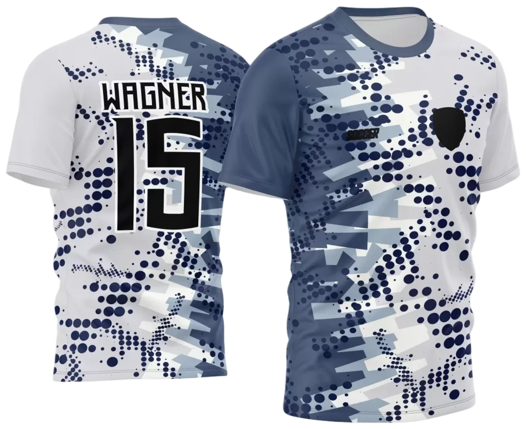 Camiseta unissex preta com logo no peito e estampa grande nas costas, tema Interclasse Jogos Internos 2024 destacando espírito esportivo e união nas competições escolares.