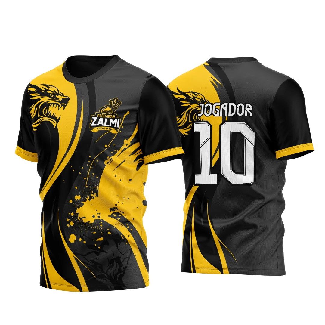 Arte Vetor Camisa InterClasse Preto e Amarelo Coiote