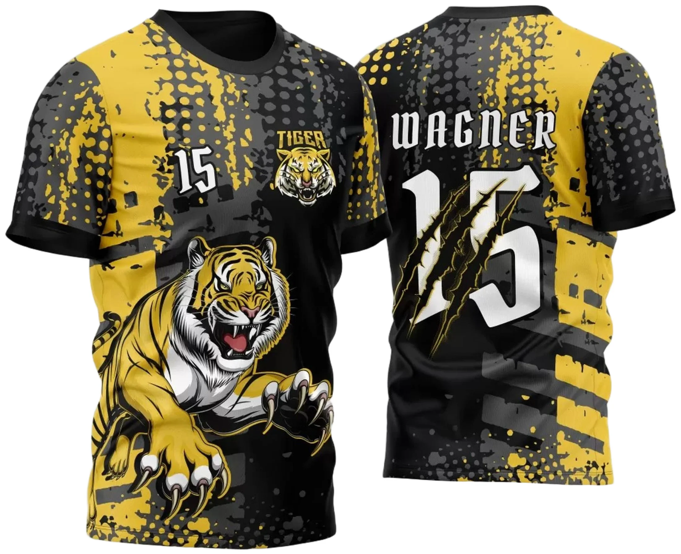 Arte Vetor Camisa InterClasse Tigres 2025 Modelo 2