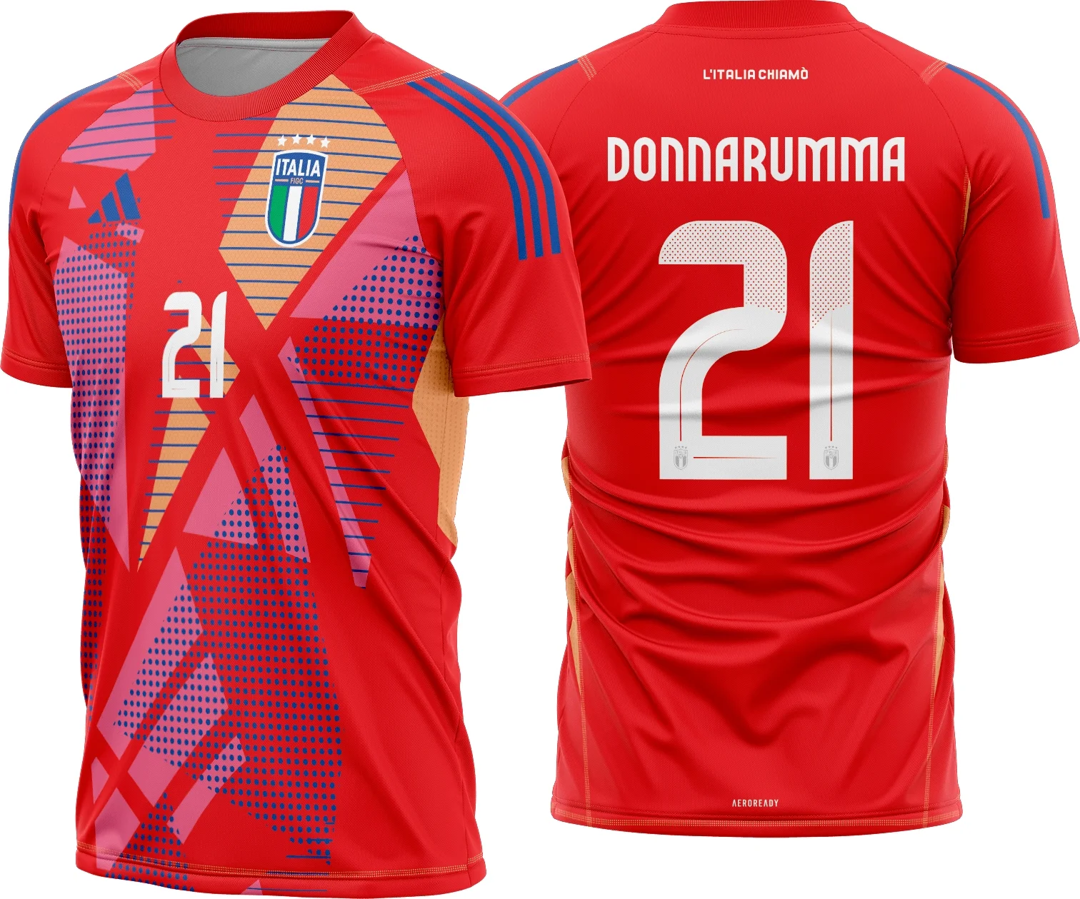 Camiseta unissex preta com logo no peito e estampa grande nas costas inspirada em camisa Italia goleiro 2024 2025, design moderno e vibrante para torcedores.
