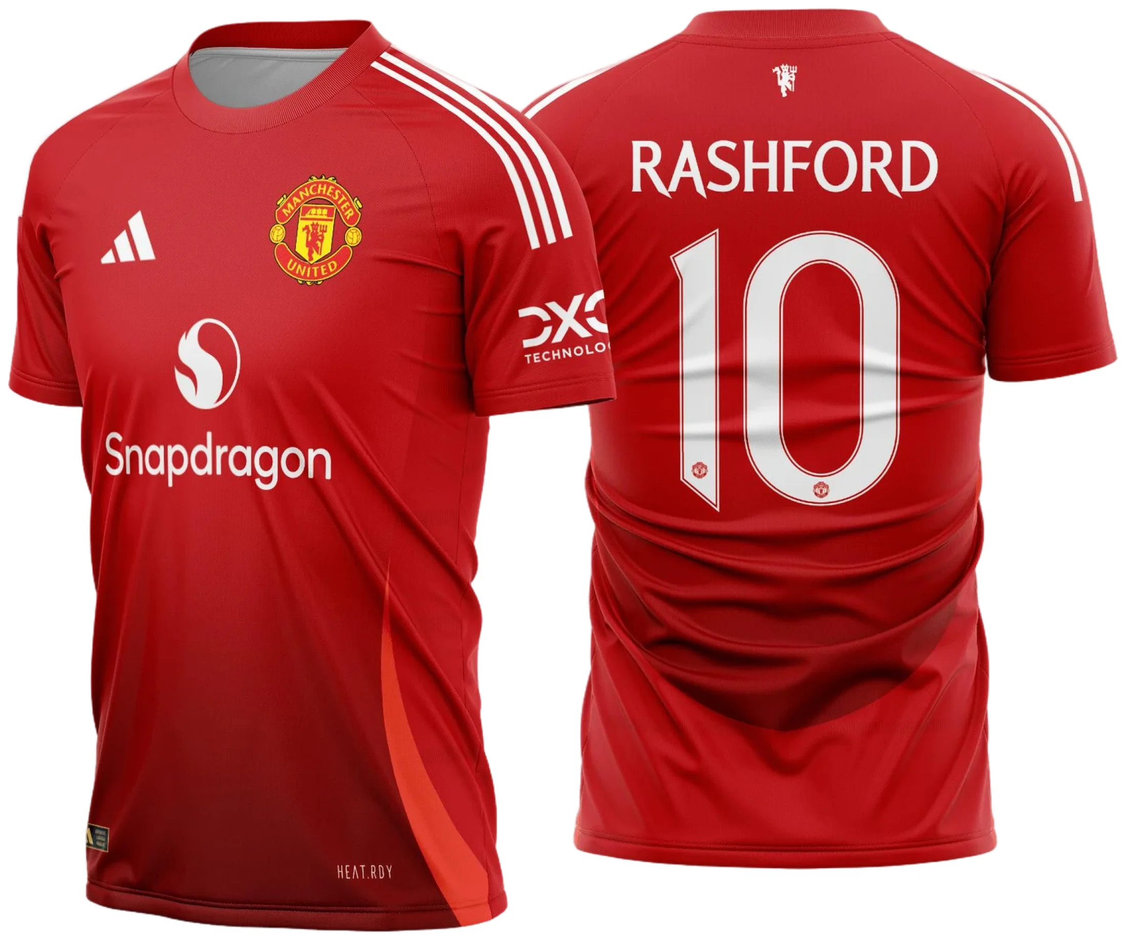 Camiseta unissex preta com logo no peito e estampa grande nas costas do Manchester United Titular 2024 2025, ideal para torcedores que querem estilo e autenticidade no visual.