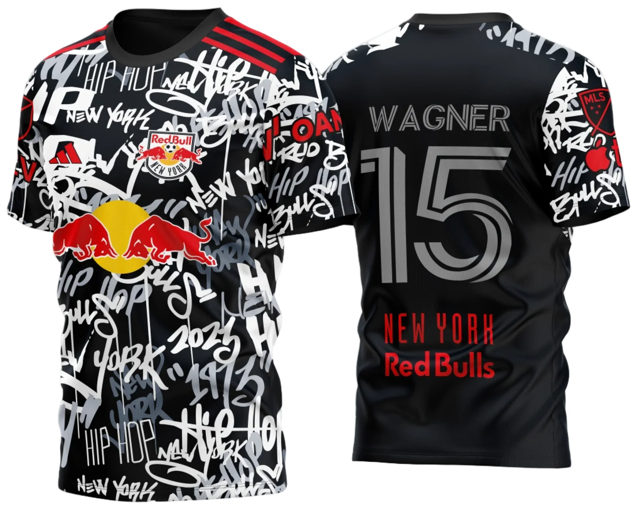 Arte Vetor Camisa New York Red Bulls Third  2023