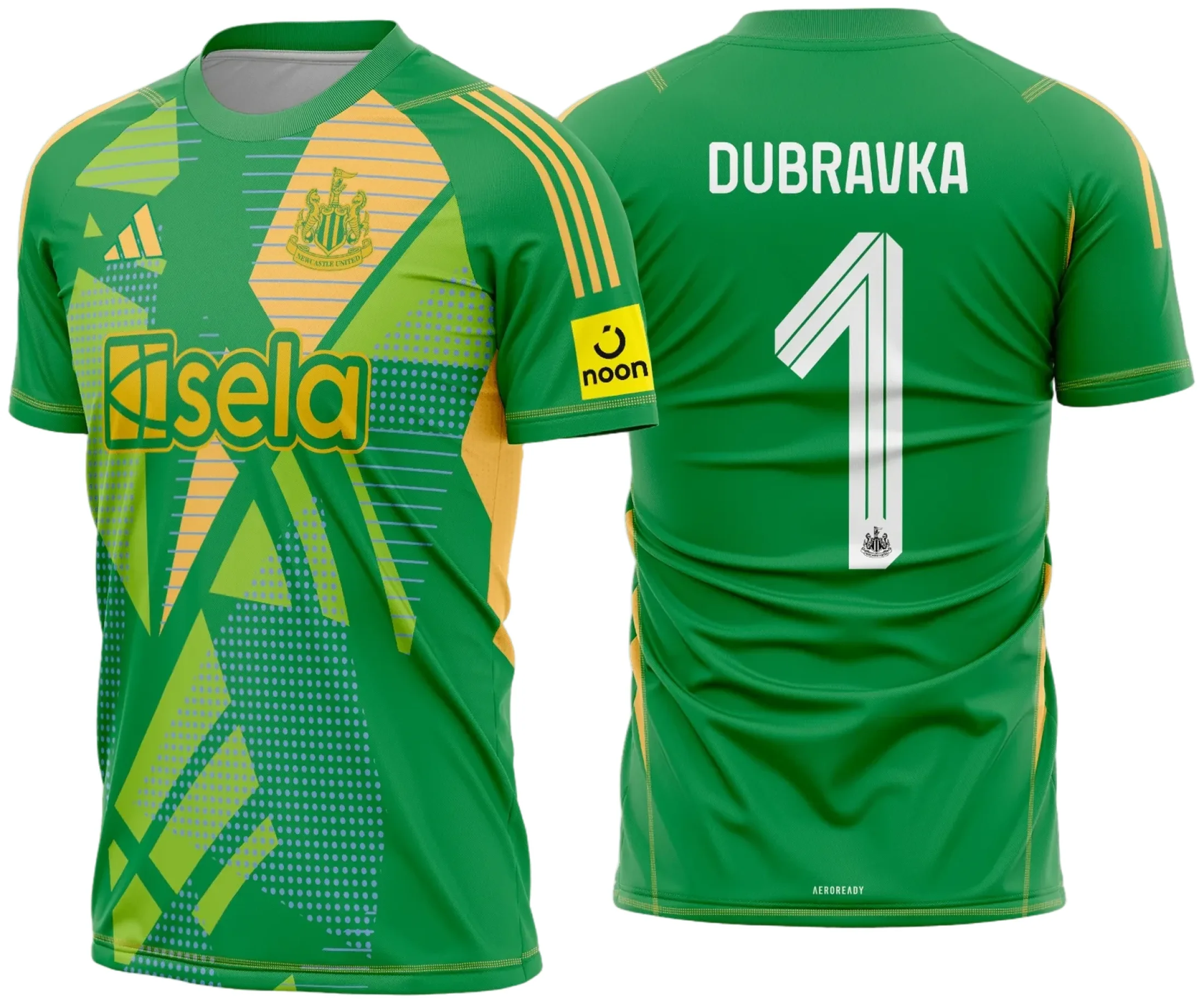 Camisa unissex preta com logo no peito e estampa grande nas costas, tema Newcastle Goleiro 2024 2025, camiseta moderna ideal para fãs do futebol.