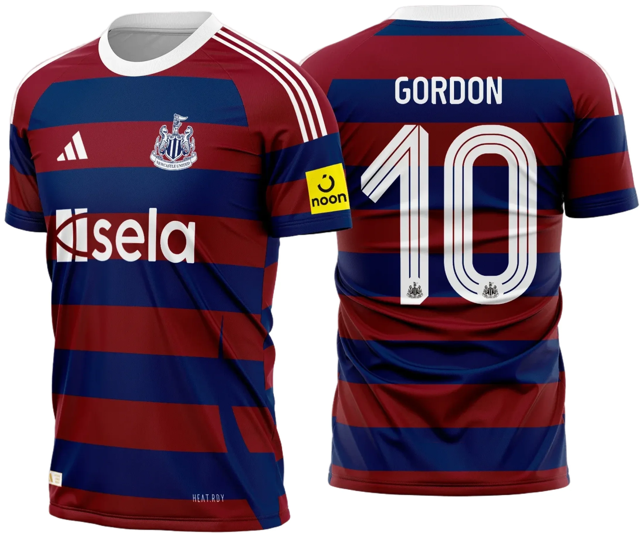 Camiseta unissex preta com logo no peito e estampa grande nas costas da Newcastle Reserva 2024 2025, perfeita para fãs do clube e uso casual em dias de jogo.