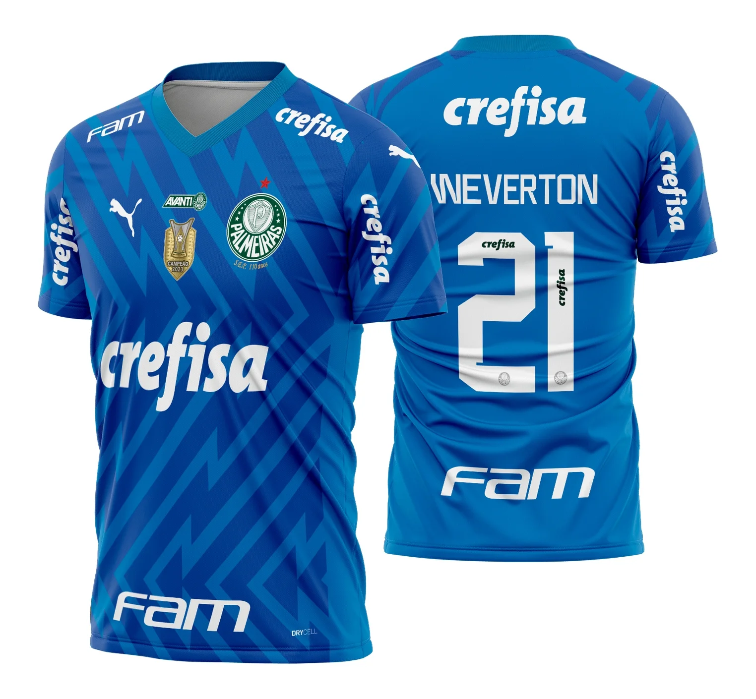 Camisa unissex preta com logo no peito e estampa grande nas costas inspirada na camisa Palmeiras Goleiro 2024 2025, perfeita para fãs e colecionadores que buscam estilo e autenticidade.