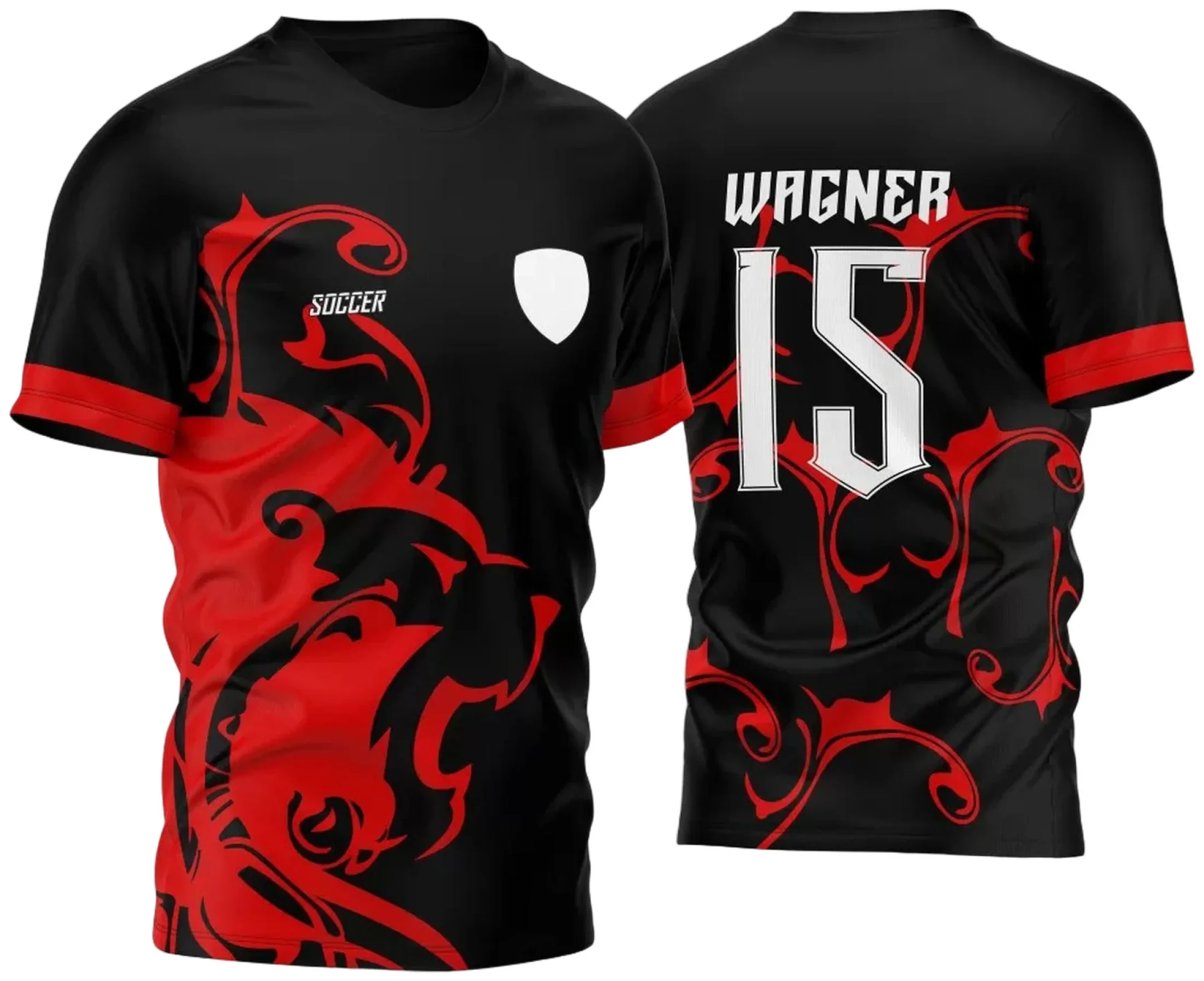 Camiseta unissex branca com logo no peito e estampa grande nas costas do tema Atlética Acadêmica e InterClasse Leão 2023, ideal para torcida e eventos universitários.