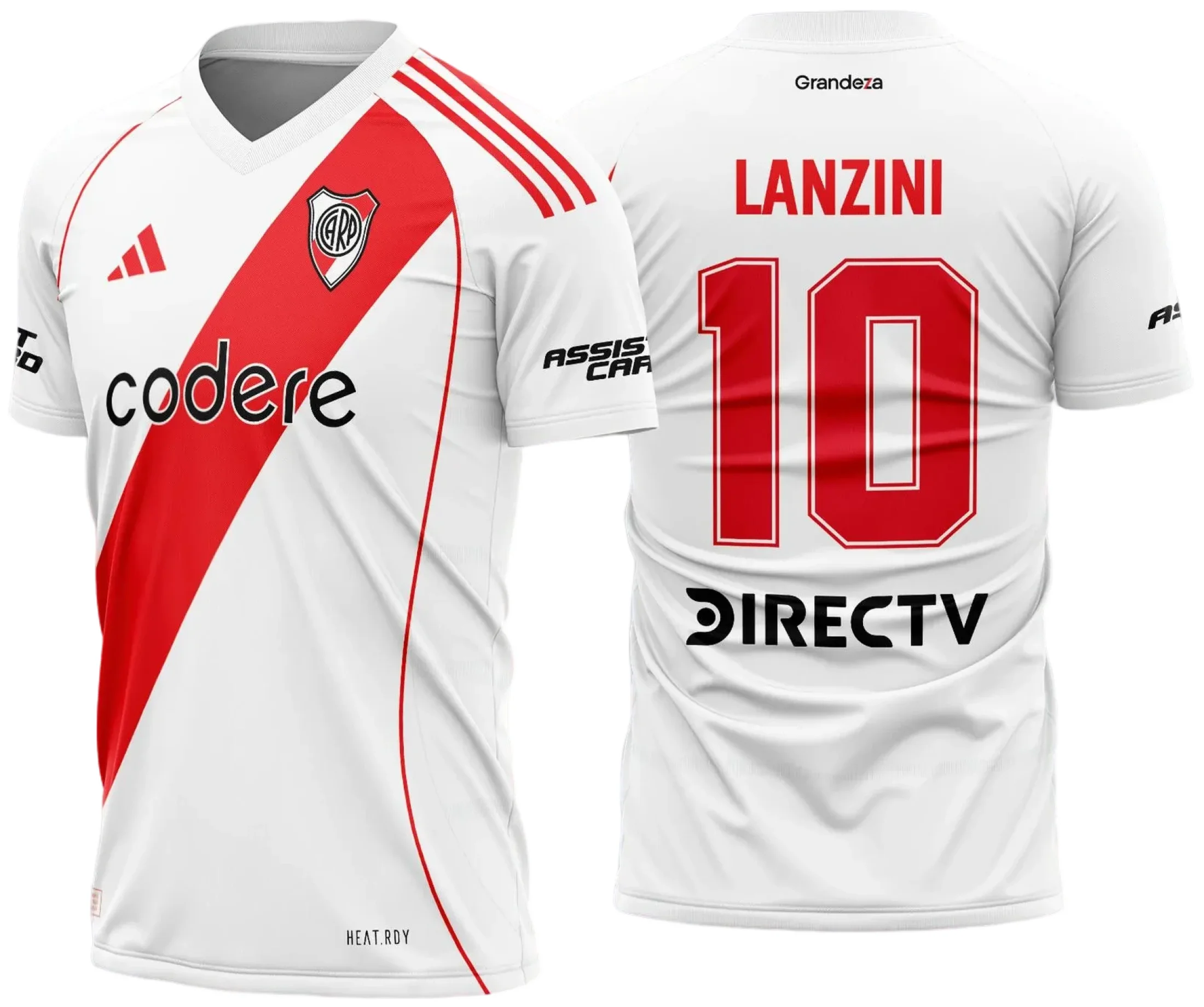 Arte Vetor Camisa River Plate Titular 2024 - 2025