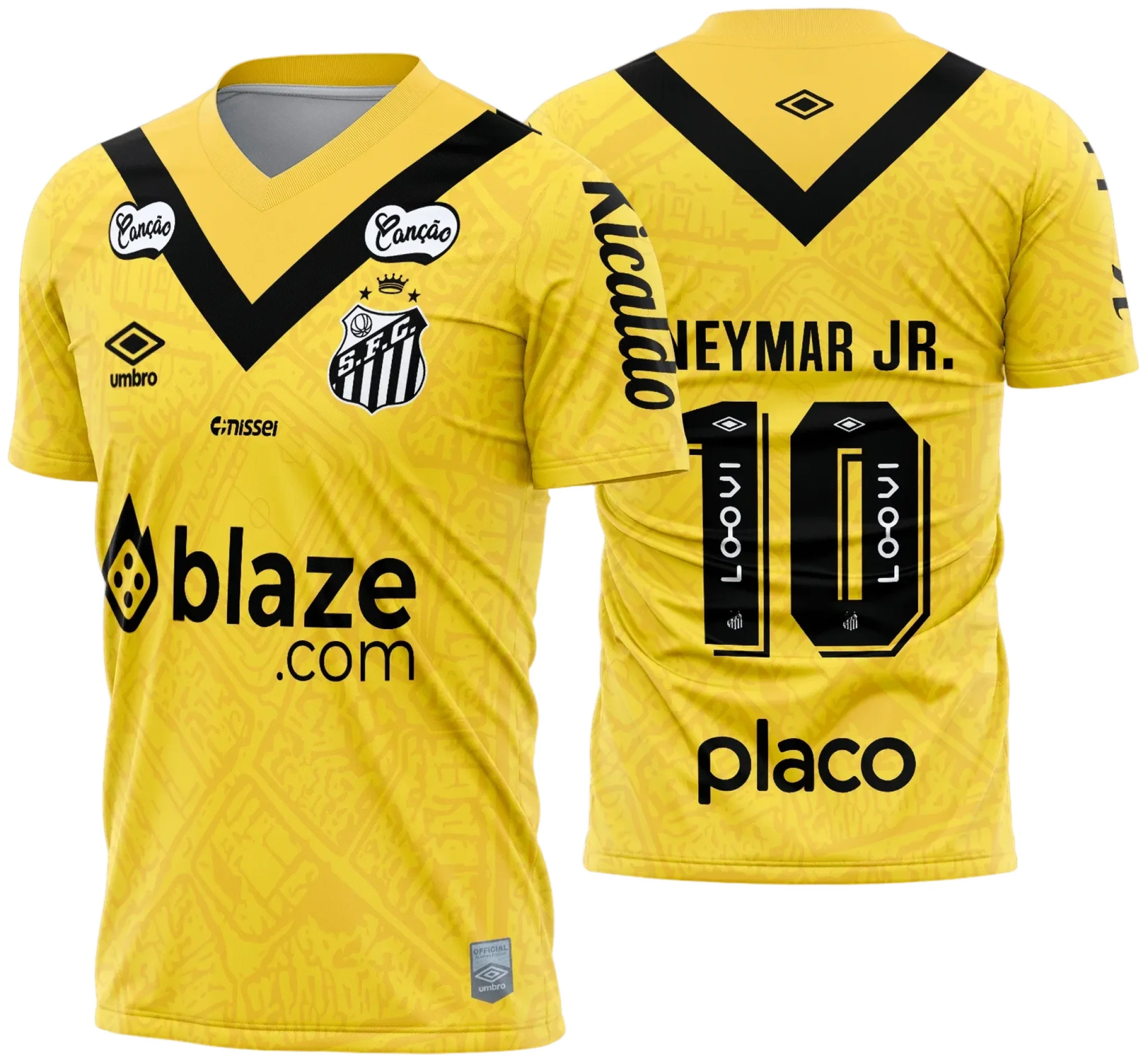 Camiseta unissex preta com logo no peito e estampa grande nas costas inspirada no Santos Reserva 2024 2025, perfeita para fãs e colecionadores, visual moderno e marcante.