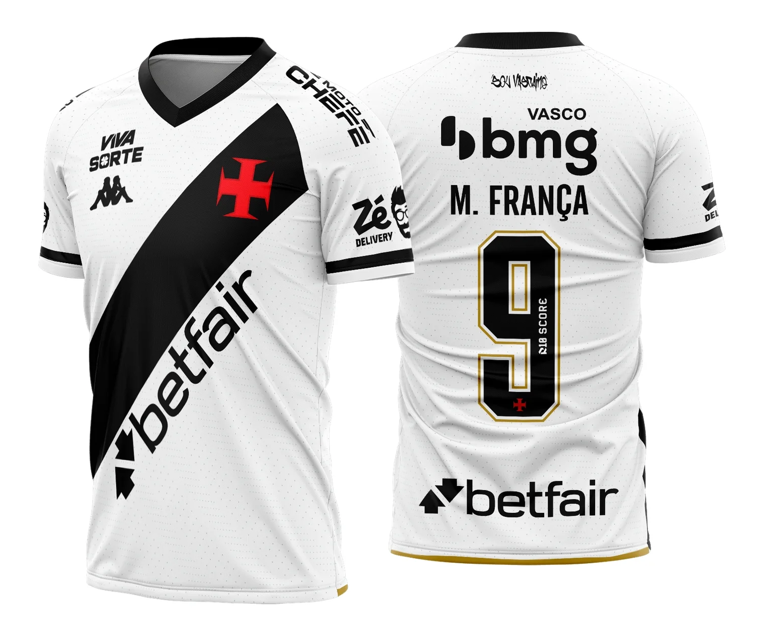 Arte Vetor Camisa Vasco da Gama Reserva 2025 - 2026