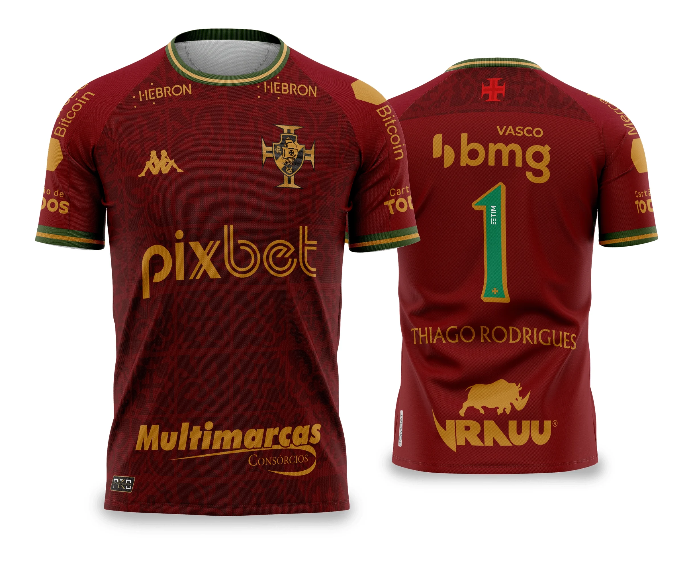 Camiseta unissex preta com logo no peito e estampa grande nas costas do Vasco da Gama Terceira III 2022-23, estilo moderno e esportivo, perfeita para torcedores e colecionadores.
