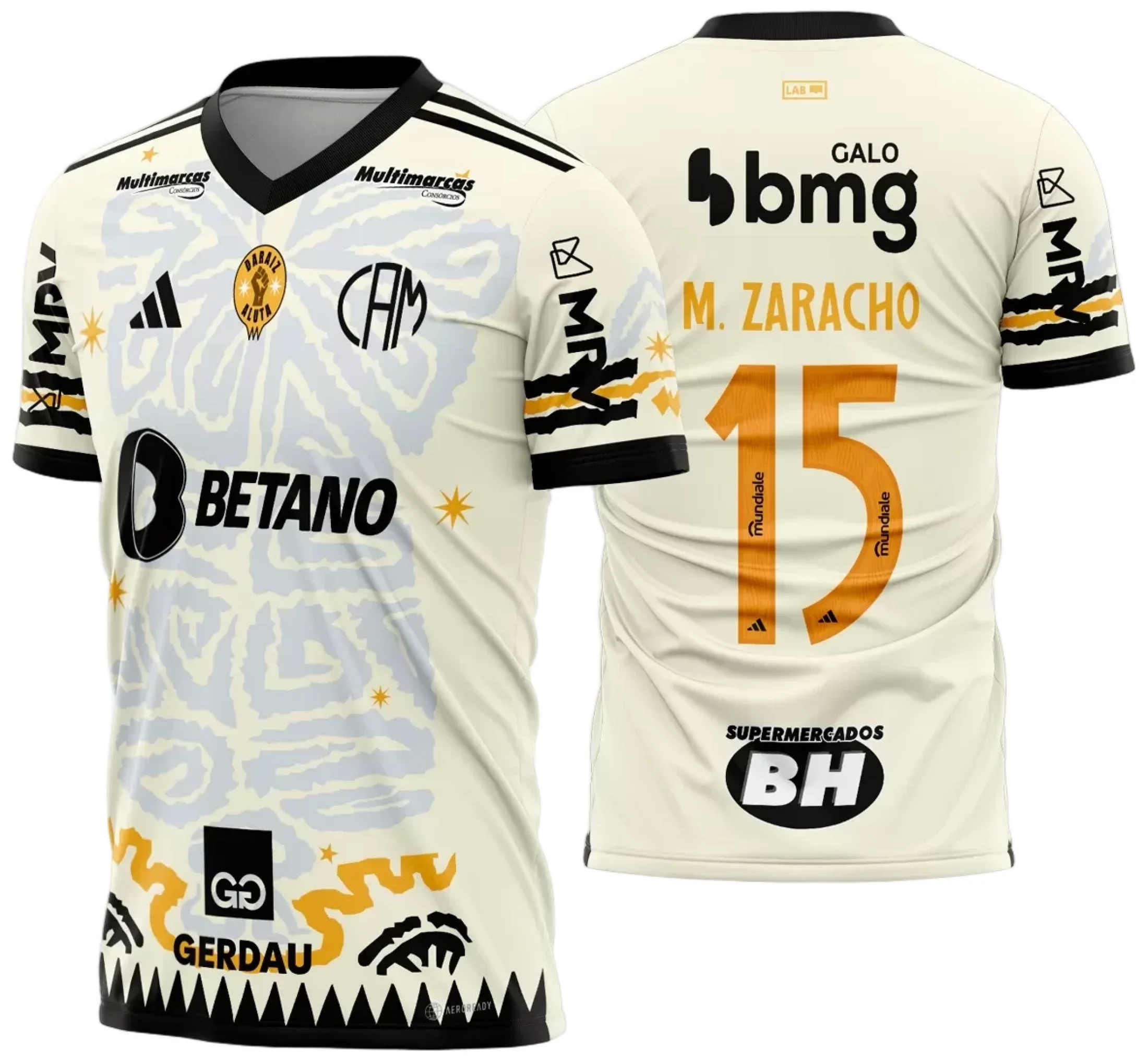 Arte Vetor Estampa Camisa Atlético Mineiro Consciência Negra 2023 2024