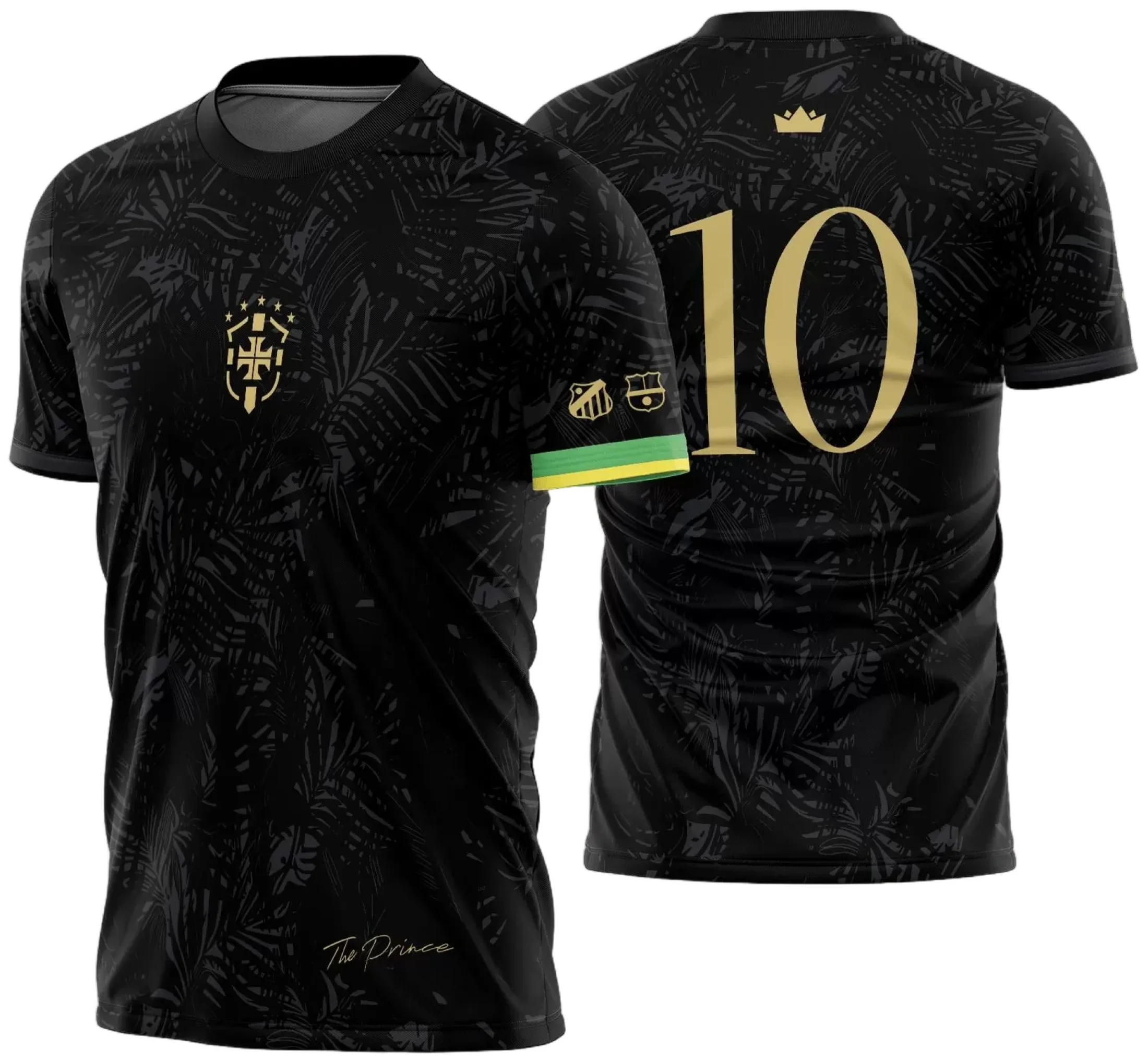 Arte Vetor Estampa Template Camisa Brasil The Prince Neymar Comma Football 2023