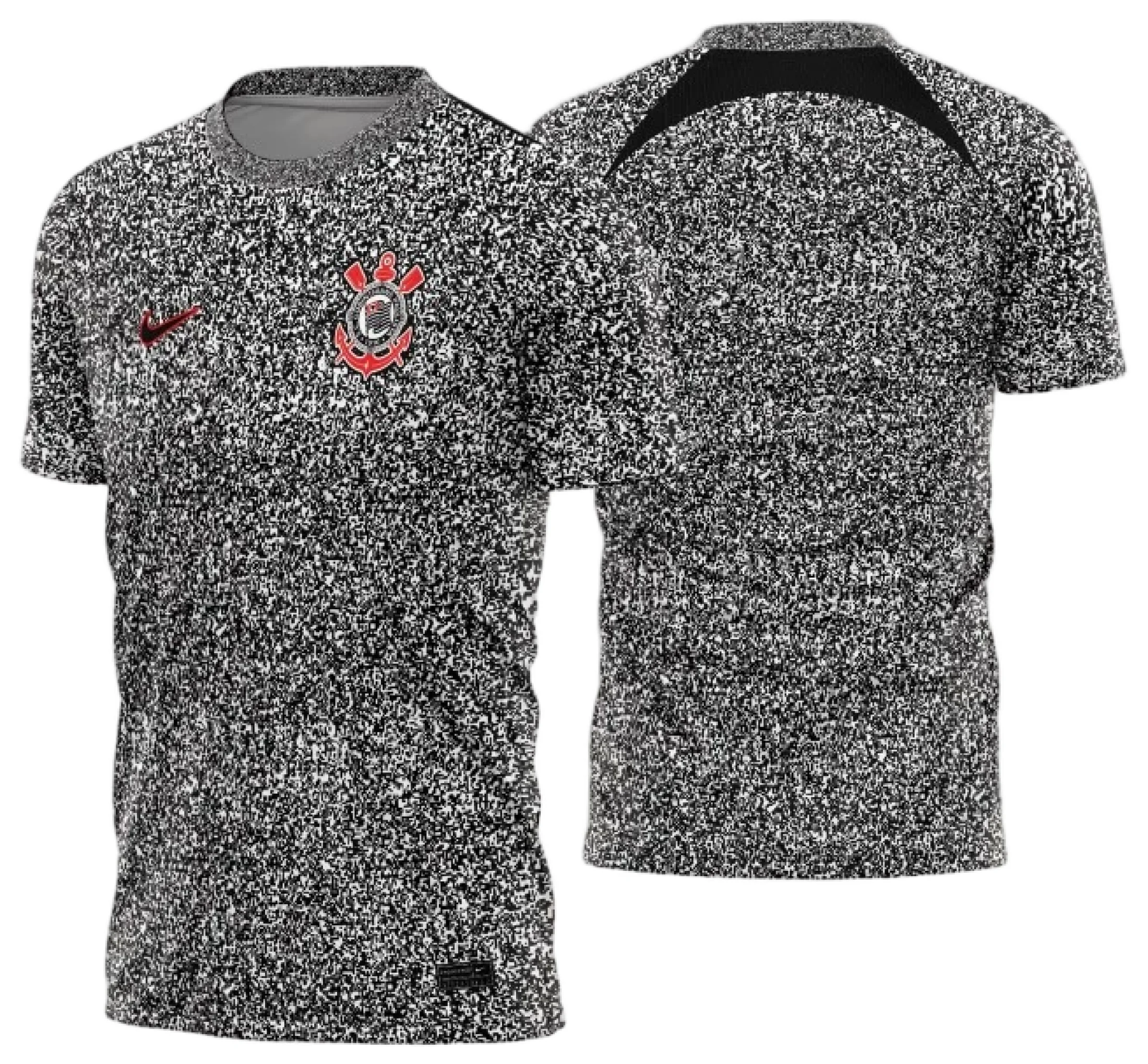 Arte Vetor Estampa Template Camisa Corinthians Pré-Jogo 2024 - 2025