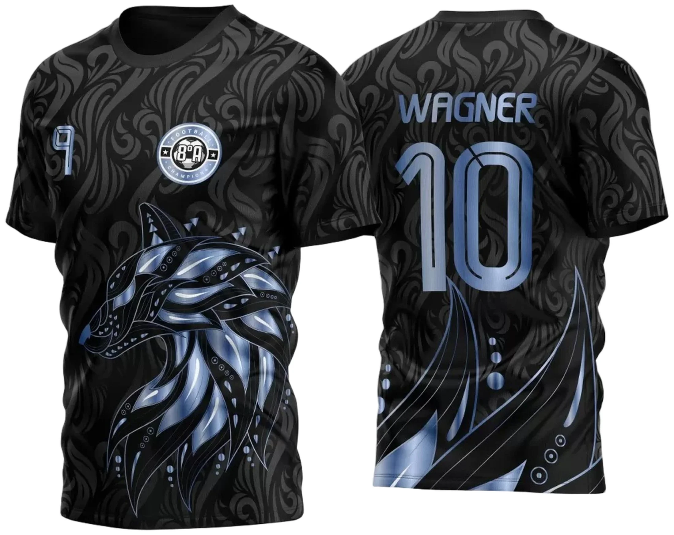 Arte Vetor Template Camisa para InterClasse Fox Azul 2023