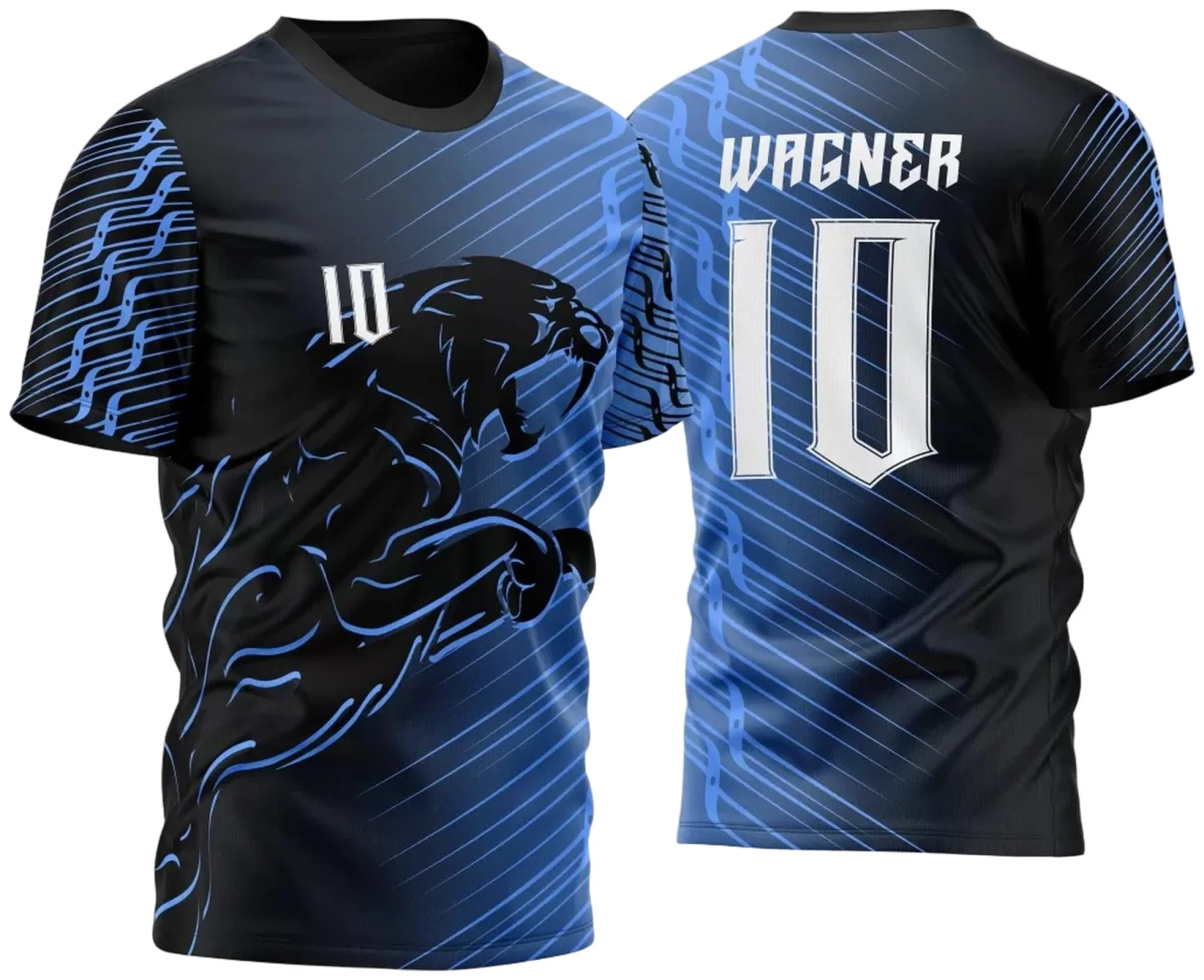Arte Vetor Template Camisa para InterClasse Tigre Degrade 2025