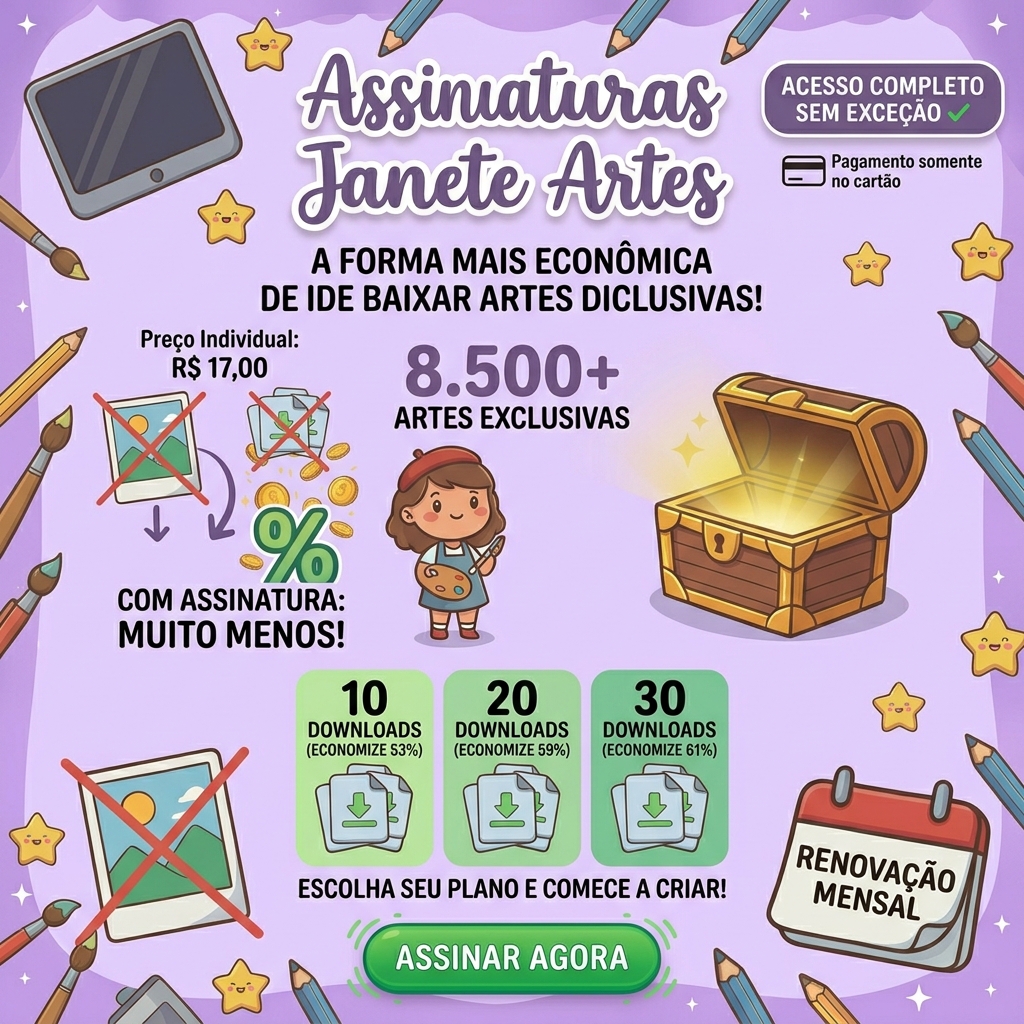 Banner Assinatura Janete Artes