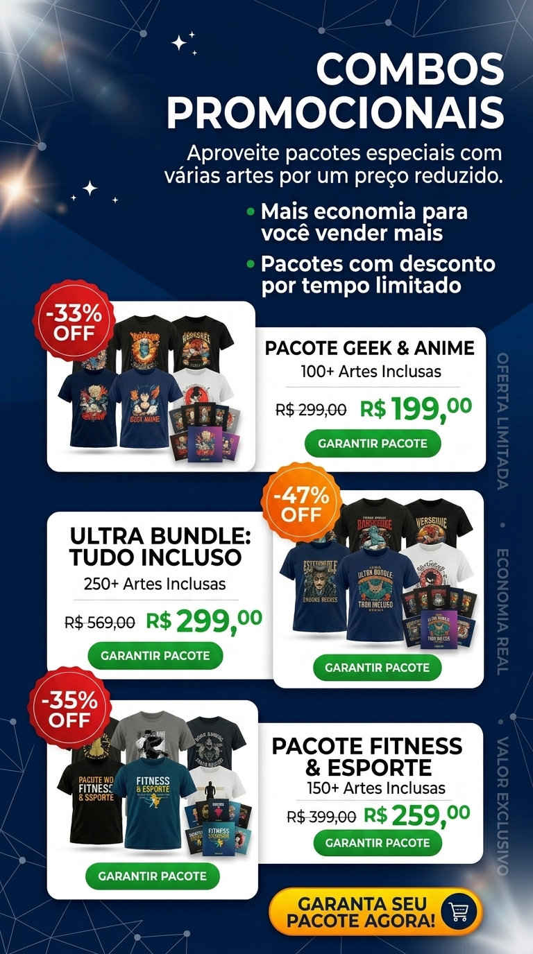Pacotes promoção