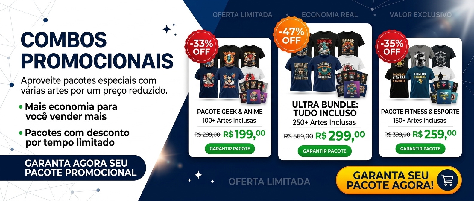 Pacotes promoção