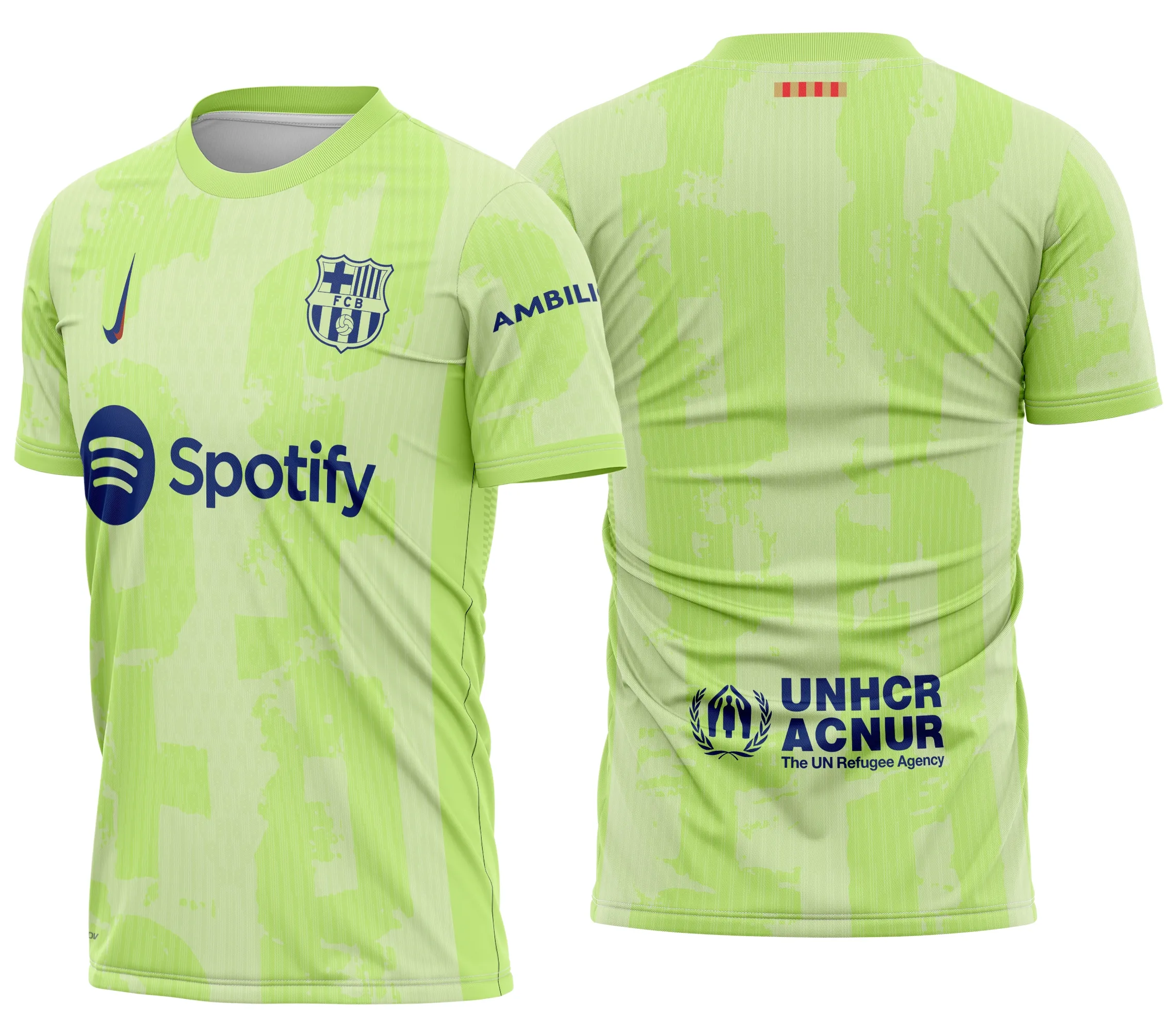 Camiseta unissex preta com logo no peito e estampa grande nas costas do time Barcelona Futebol Reserva 2023, design moderno e vibrante, perfeita para torcedores.