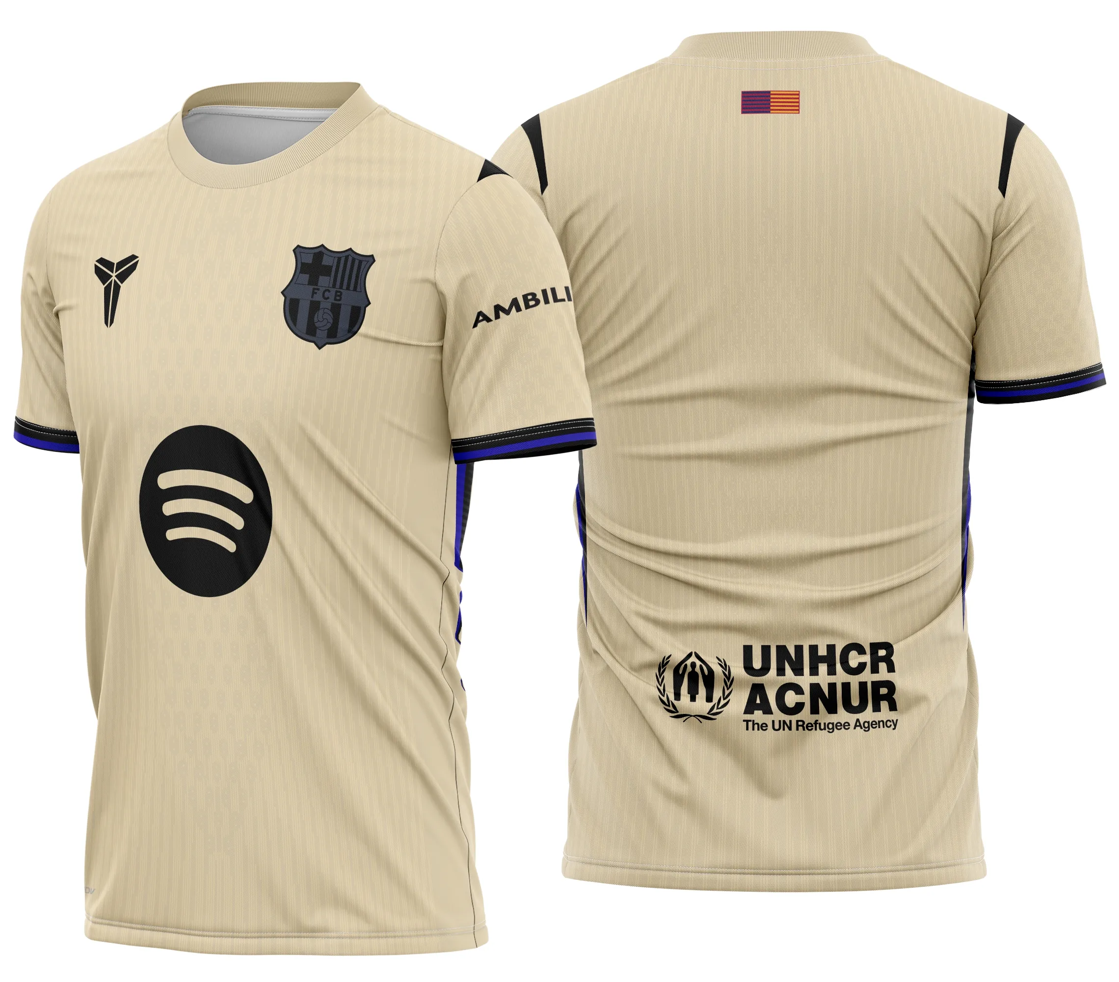 Camiseta unissex preta com logo no peito e estampa grande nas costas destacando o tema Barcelona Reserva 2025 2026, ideal para fãs, estilo moderno e urbano.