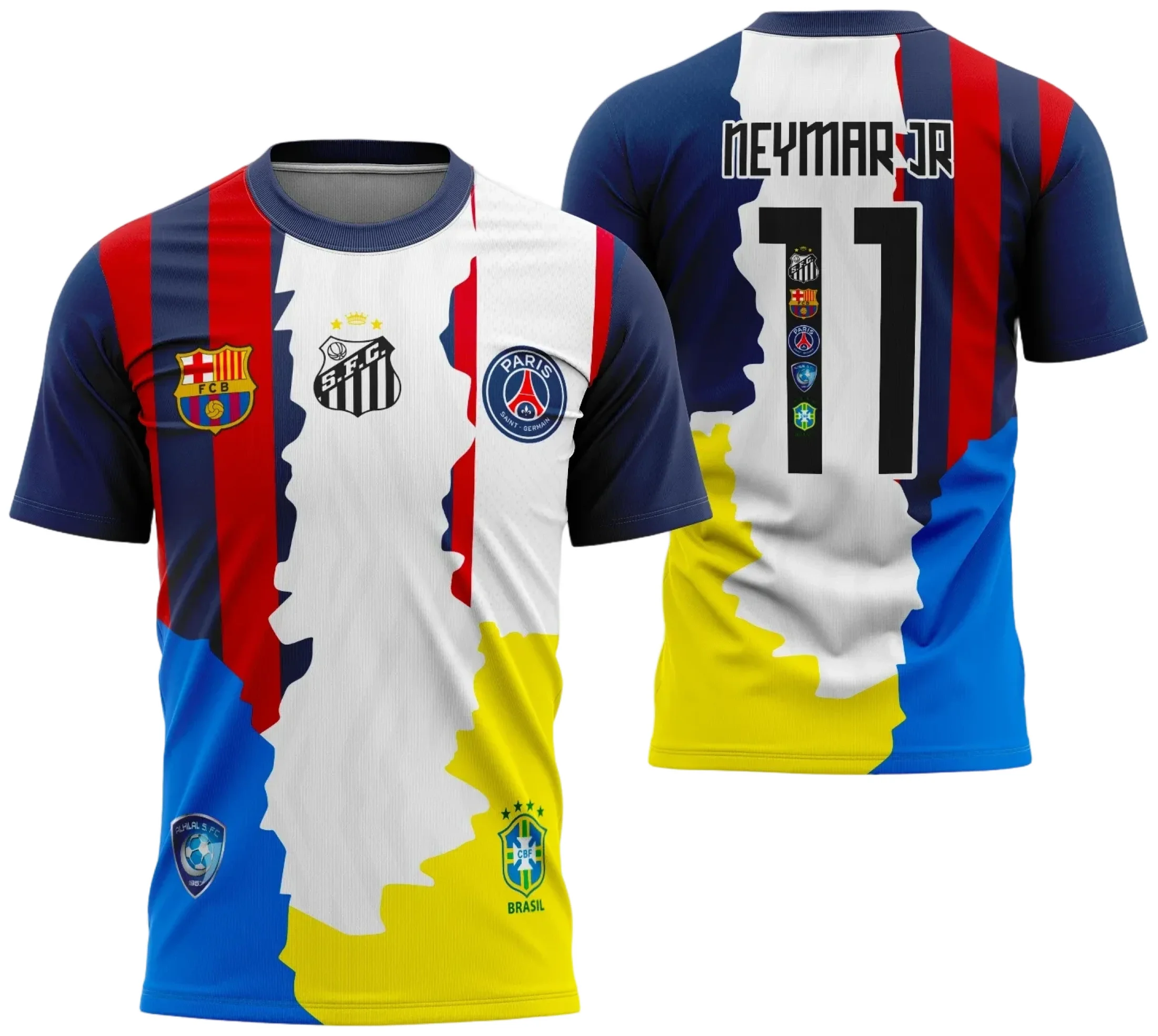 Camisa Comemorativa Neymar Jr Estampa Vetor 2025