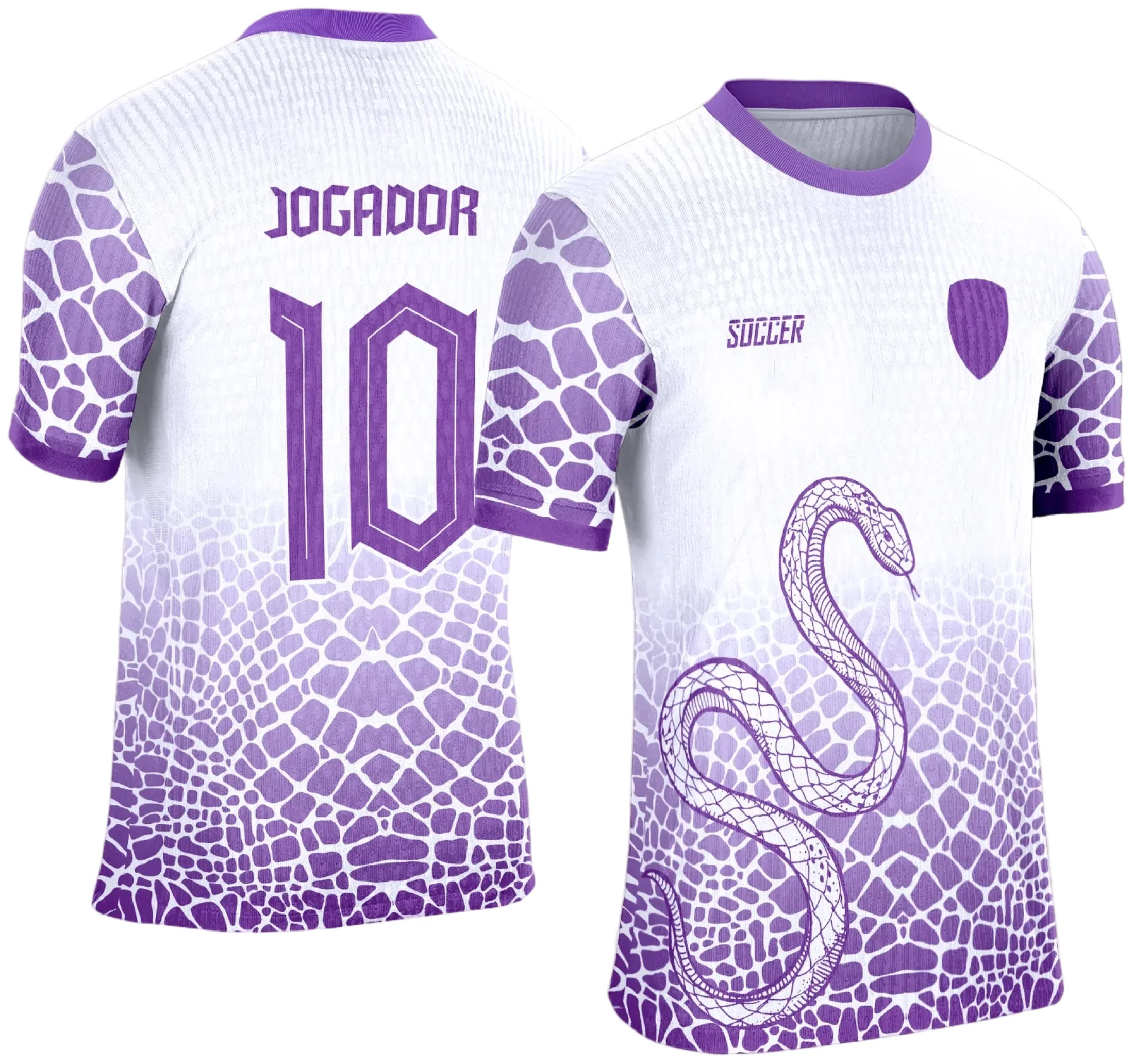 Camiseta unissex preta com logo no peito e estampa grande nas costas mostrando uma cobra em design marcante inspirado em Interclasse