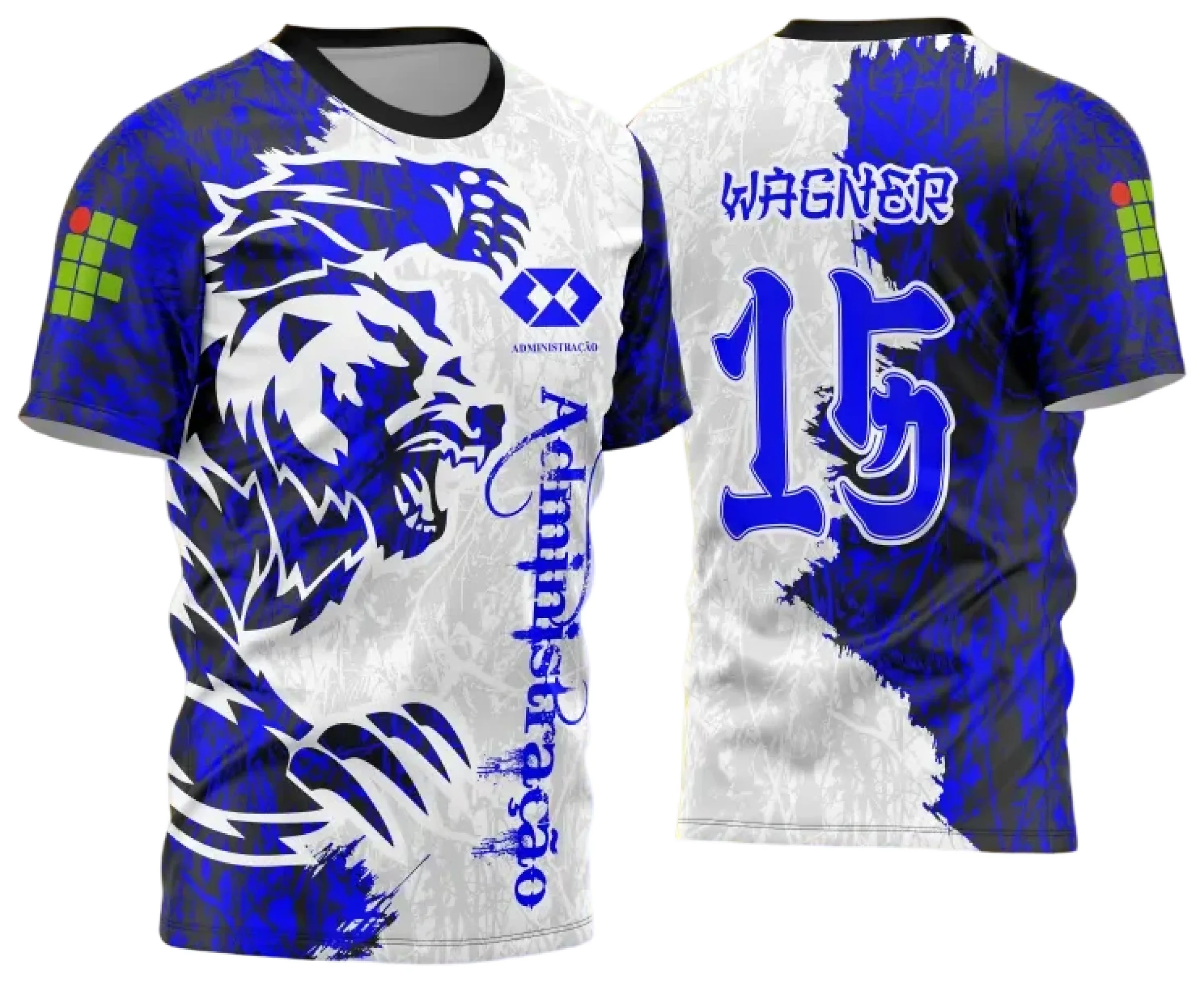 Camiseta unissex preta com logo no peito e estampa grande nas costas mostrando Urso Feroz em competição da Interclasse 2025, design imponente e moderno para fãs do tema animal feroz.