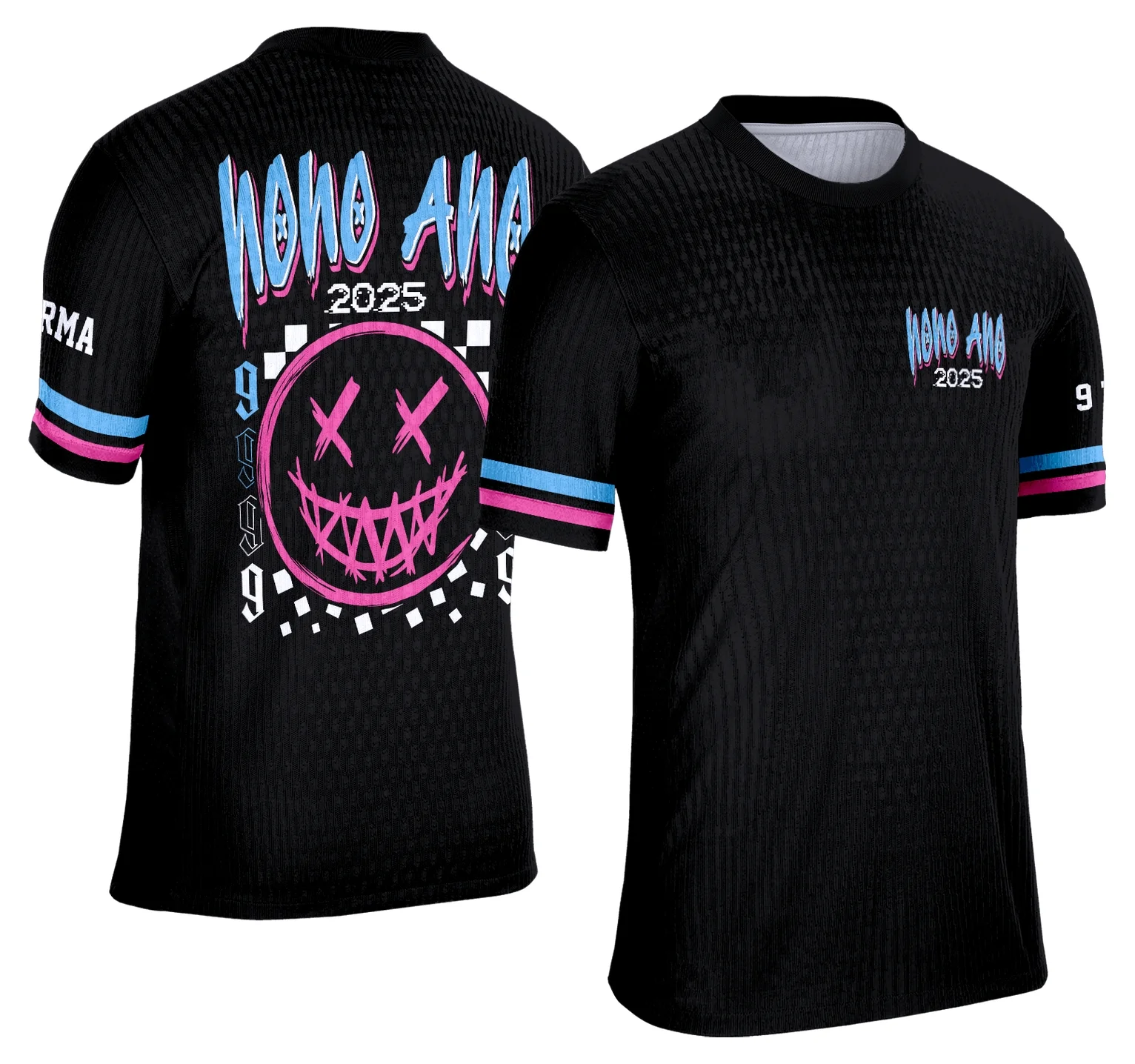 Camiseta unissex branca com logo no peito e estampa grande nas costas sobre o tema Formandos Nono Ano 2026 Carinha, ideal para celebração escolar, visual moderno e descontraído.