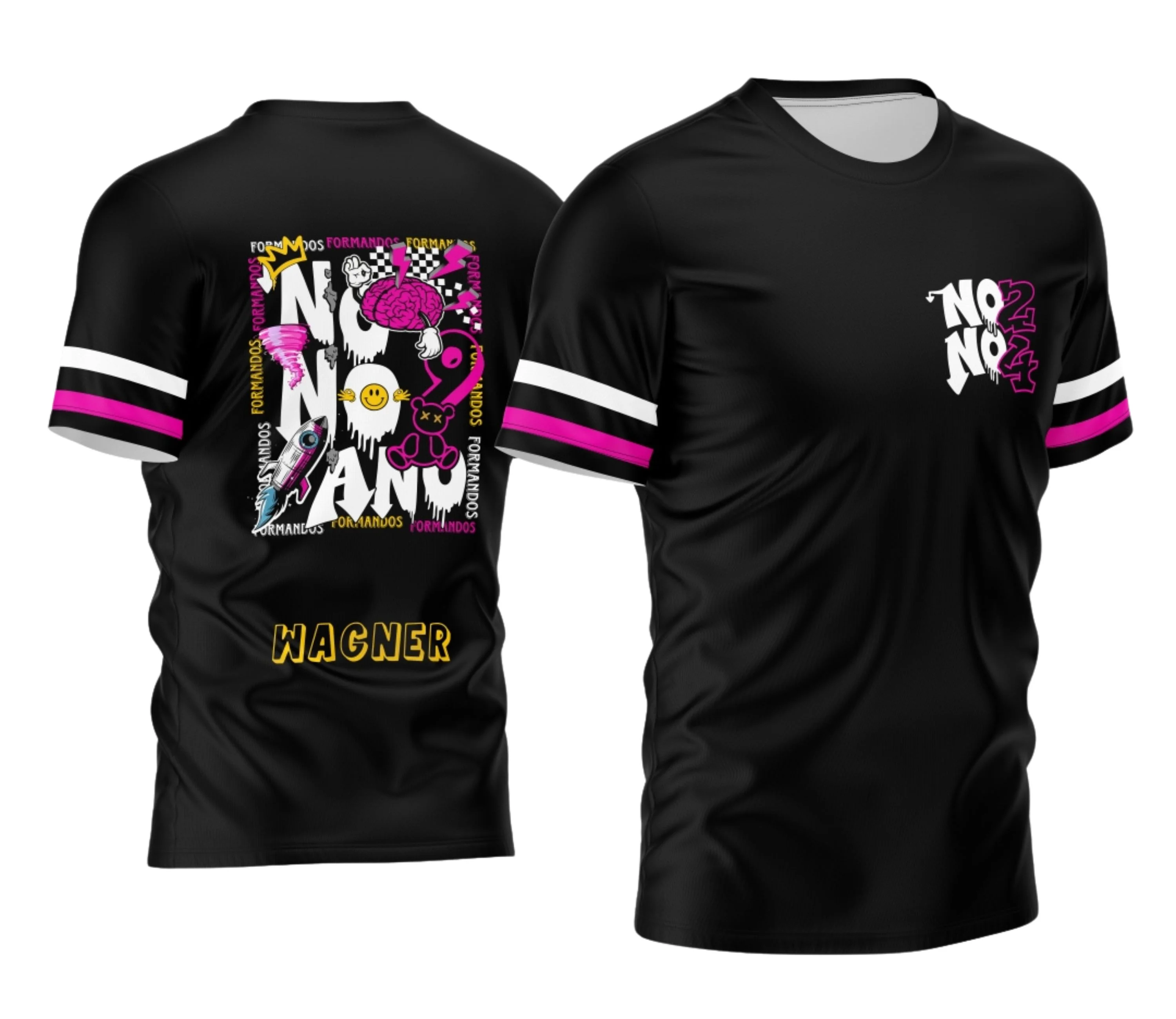 Camisa Nono Ano 2026 Foguete com Urso
