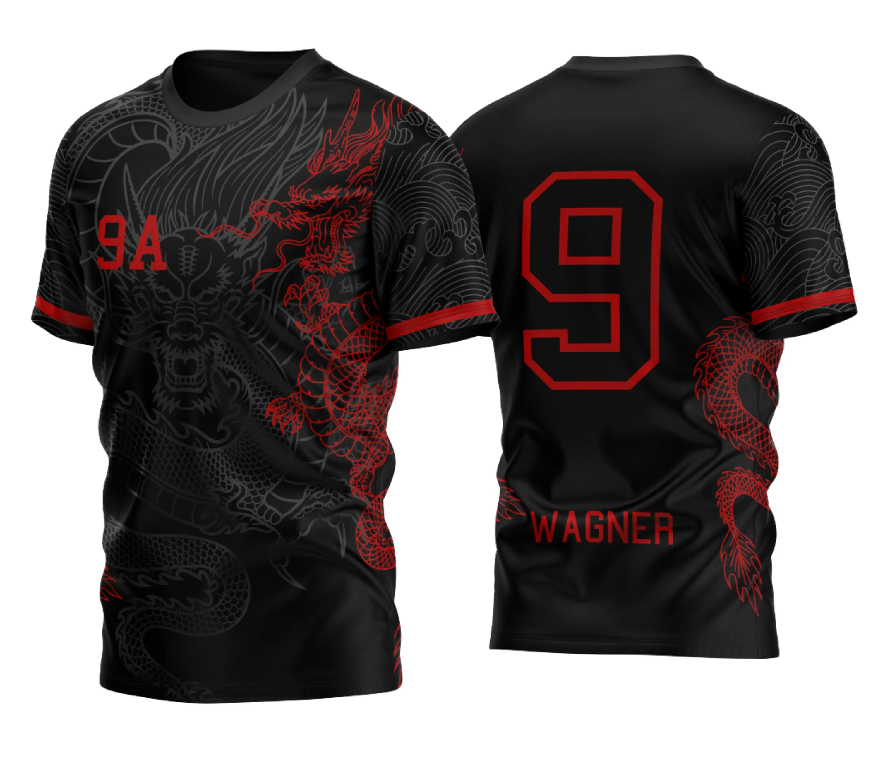 Camisa Nono Ano Dragão Chinês Vermelho