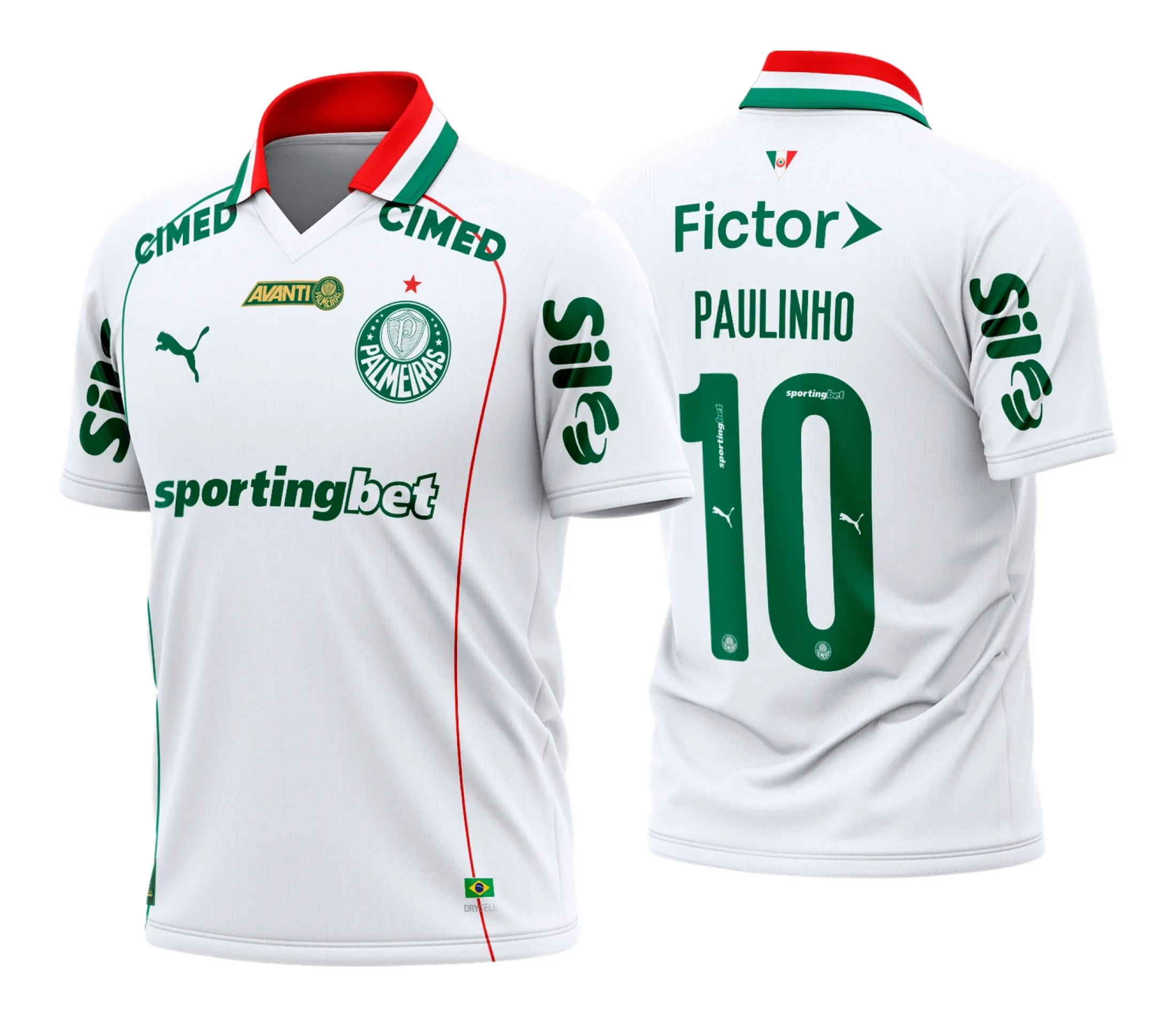 Camiseta unissex preta com logo no peito e estampa grande nas costas com tema Palmeiras Reserva 2026, destacando paixão pelo time com design moderno e esportivo.