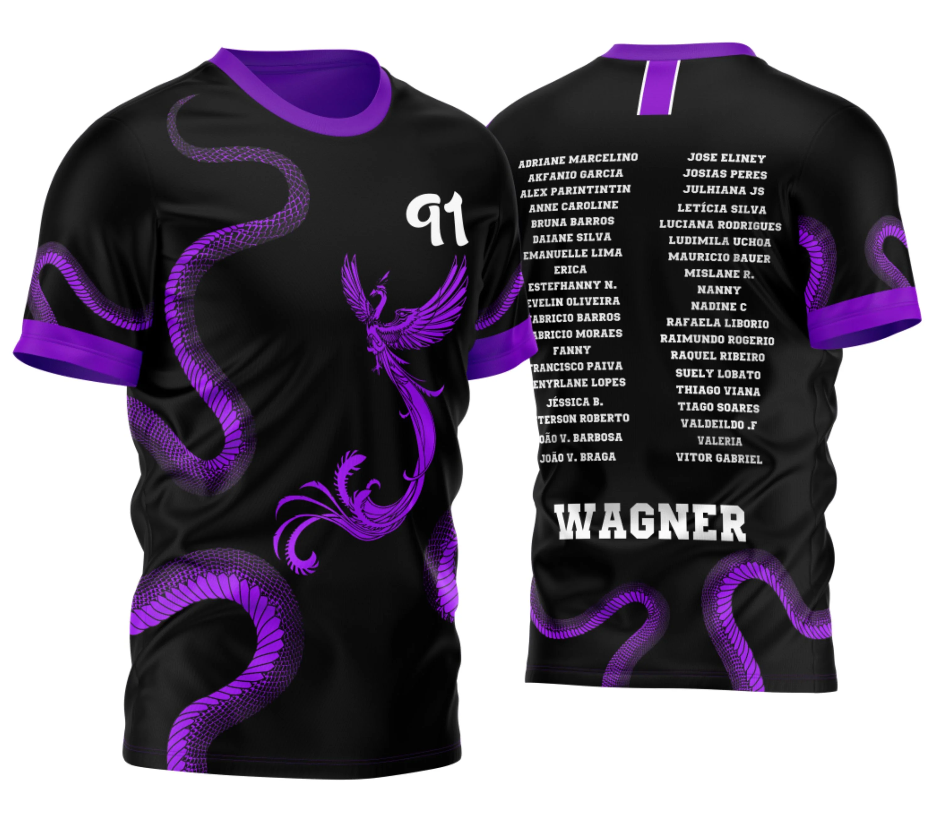 Camisa para Formandos Fênix e Cobra Roxa 2026