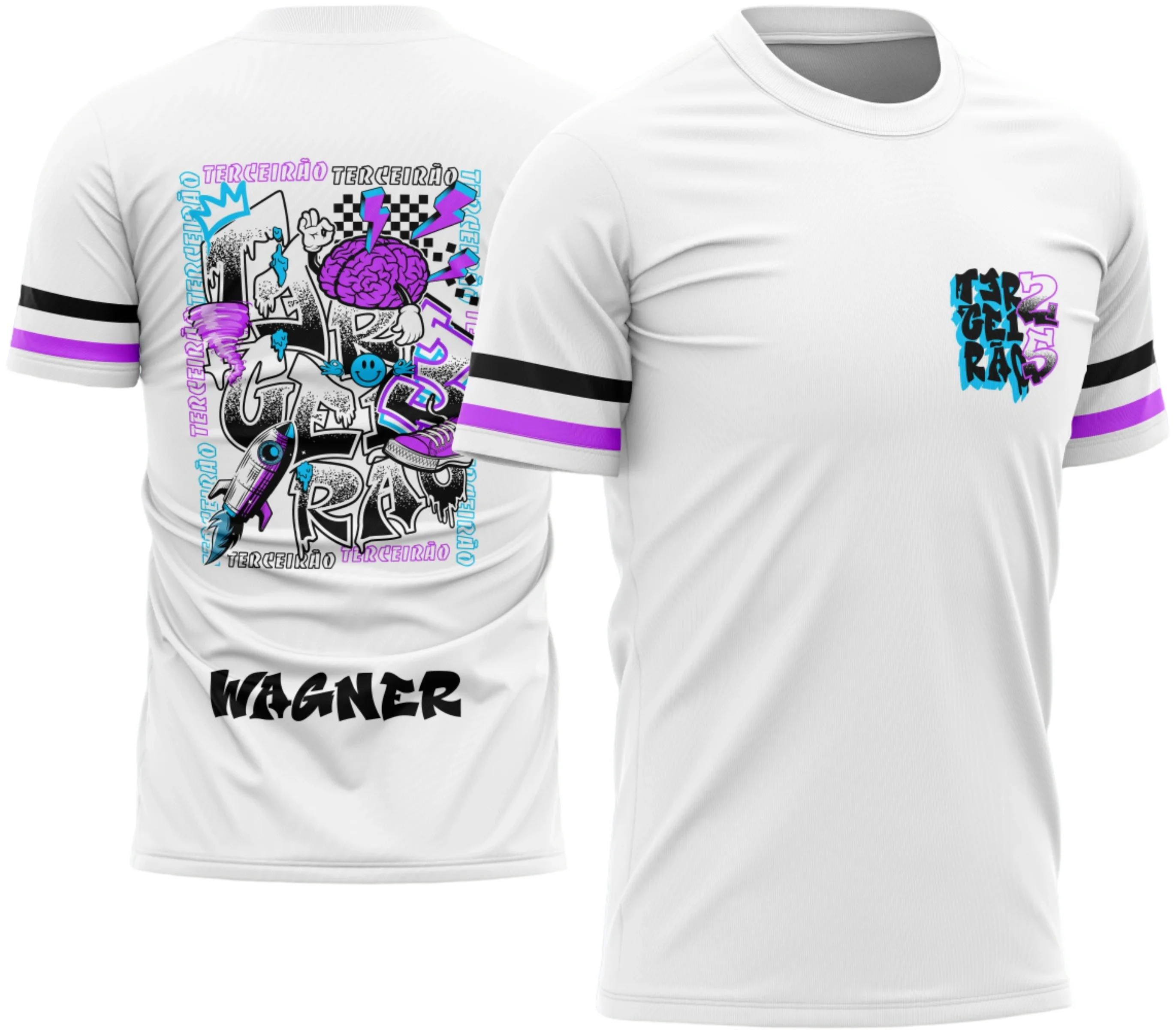 Camisa Terceirão Foguete com Particulas