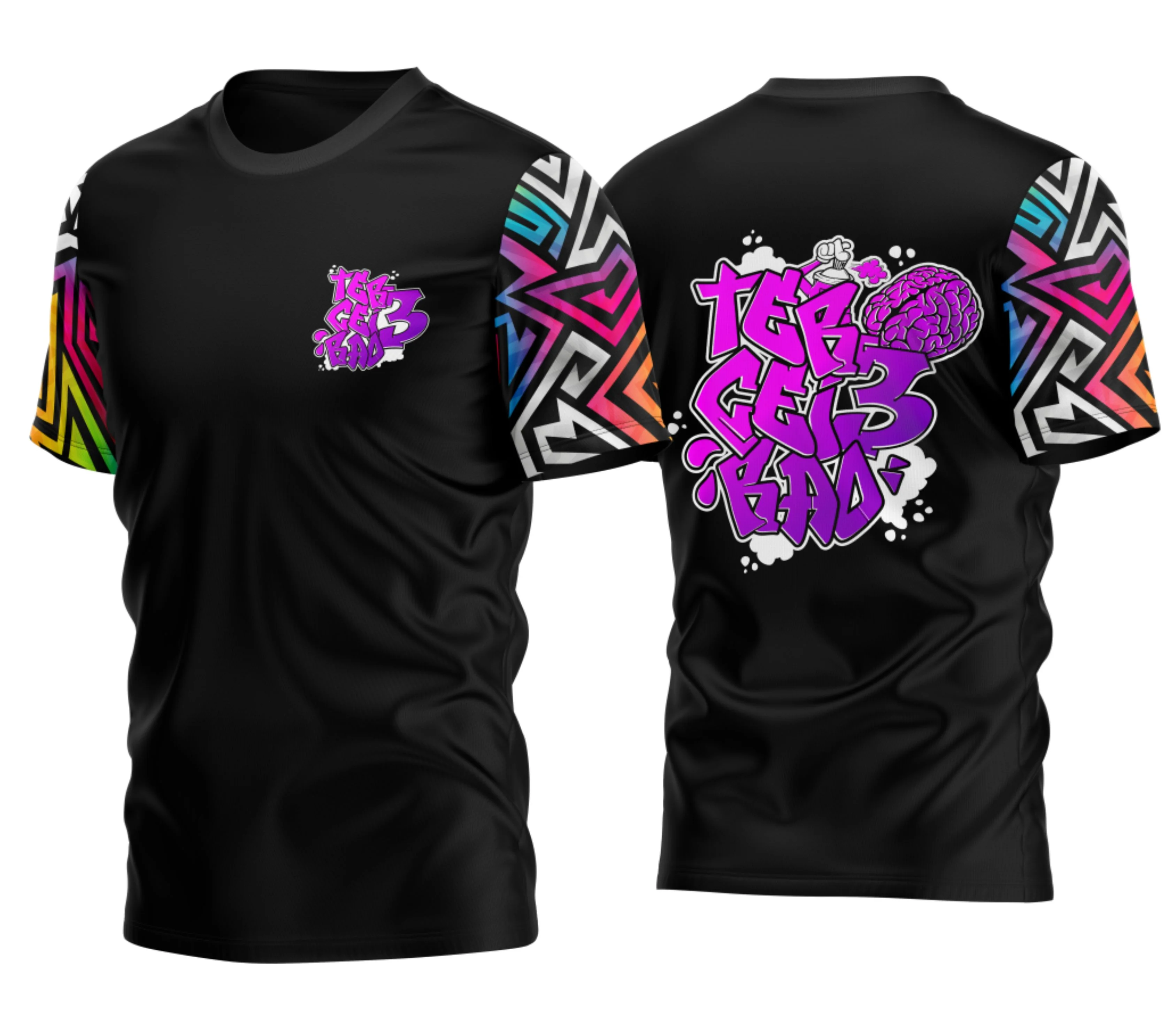 Camisa Terceirão Graffiti Spray Cérebro