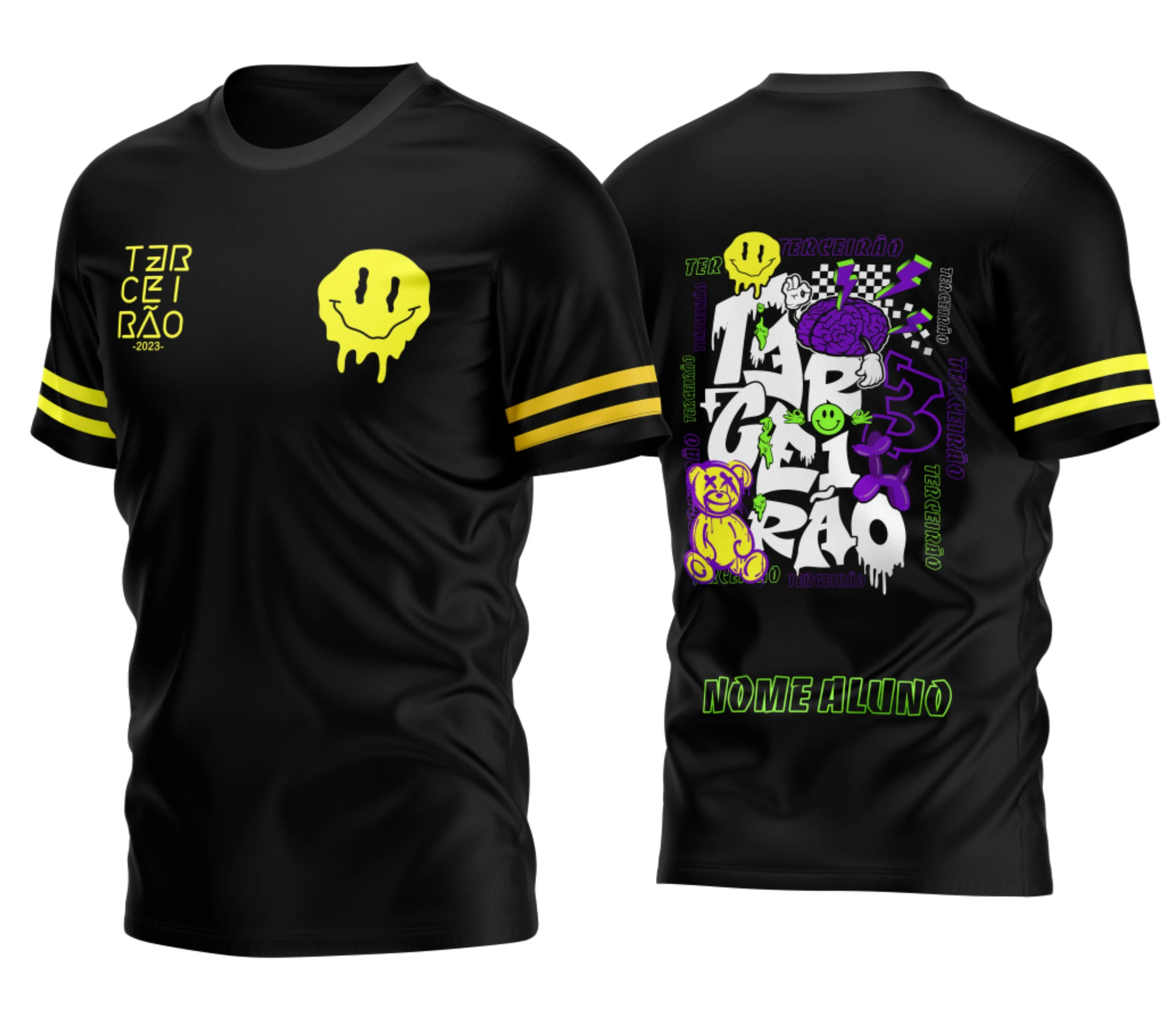 Camisa Terceirão Urso Grafite Cachorro de Balão