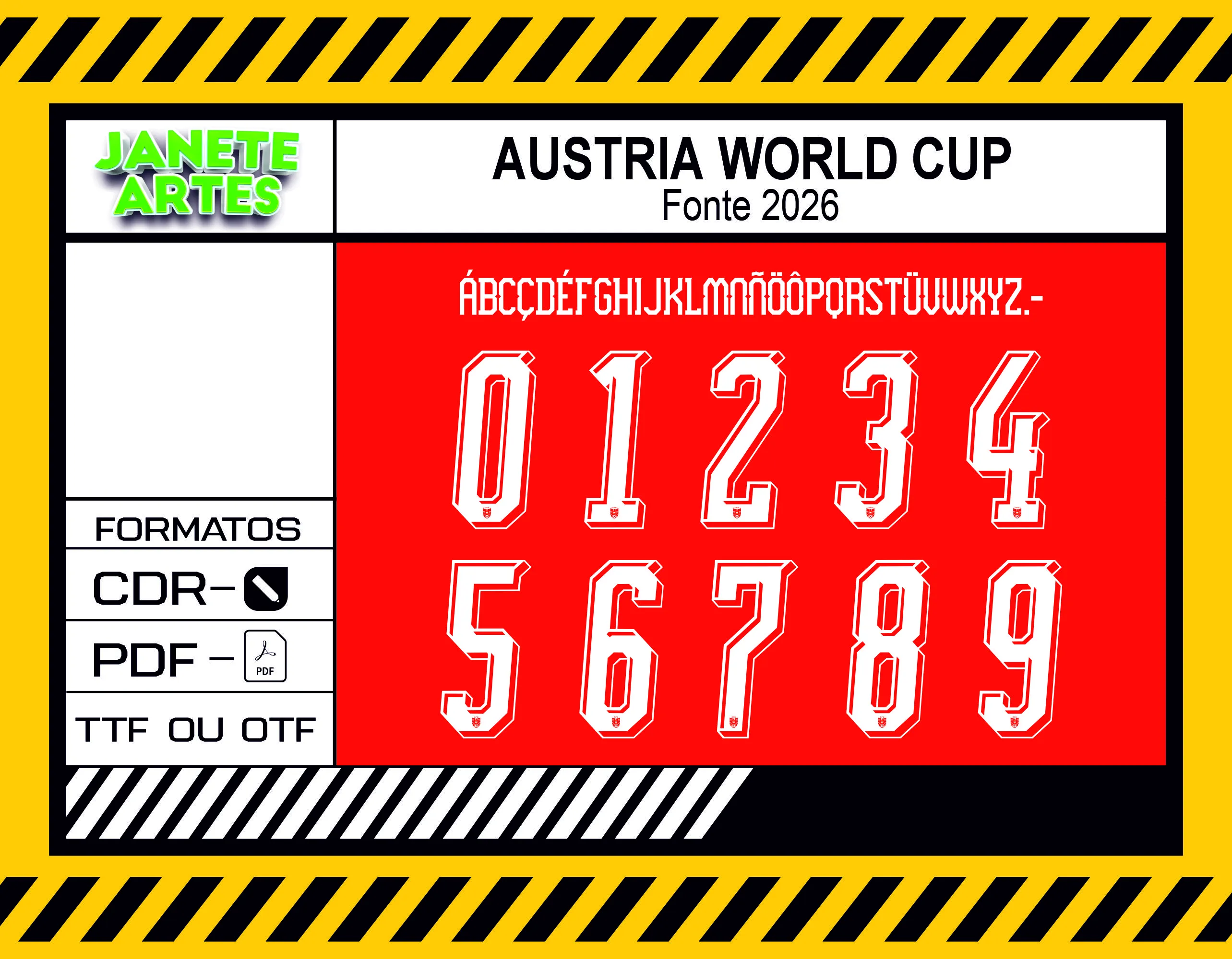 Camiseta unissex preta com logo no peito e estampa grande nas costas inspirada na Fonte Austria World Cup 2026, ideal para torcedores e amantes do futebol.