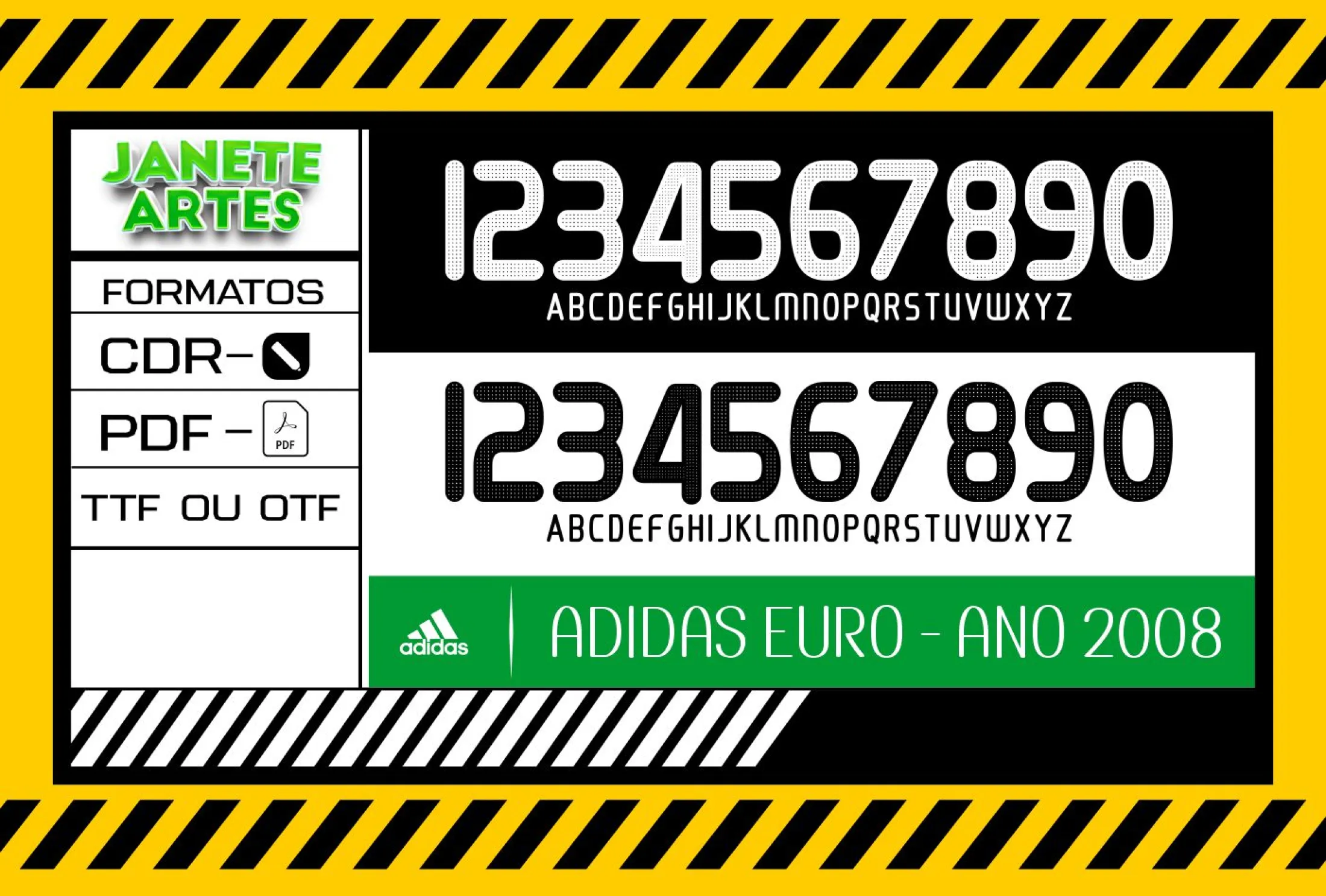 Camiseta preta unissex com logo no peito e estampa grande nas costas da fonte de time tipografia Adidas 2008, estilo esportivo e moderno.